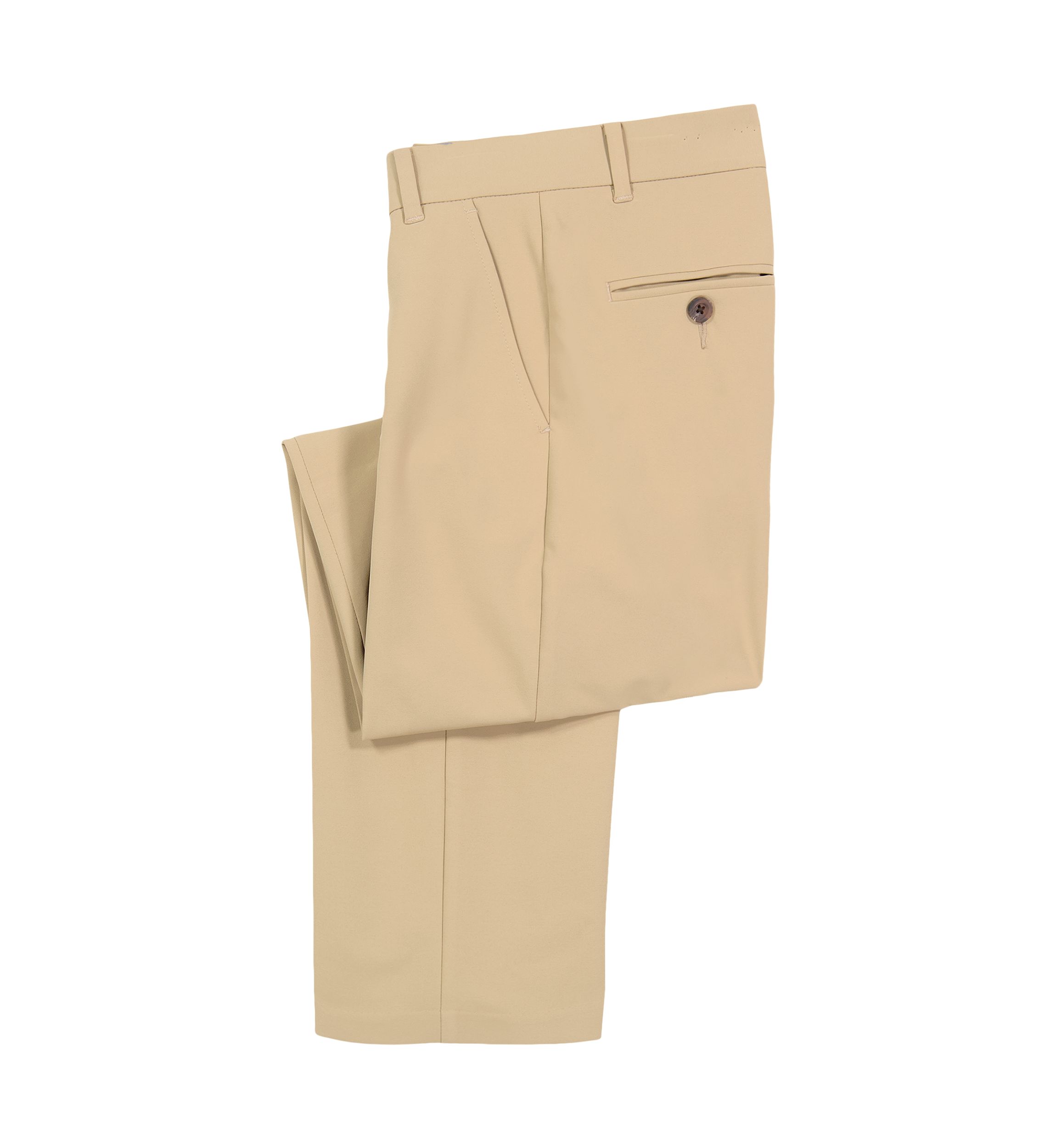 Boys 8-20 Flat Front Husky Stretch Solid Performance Pants