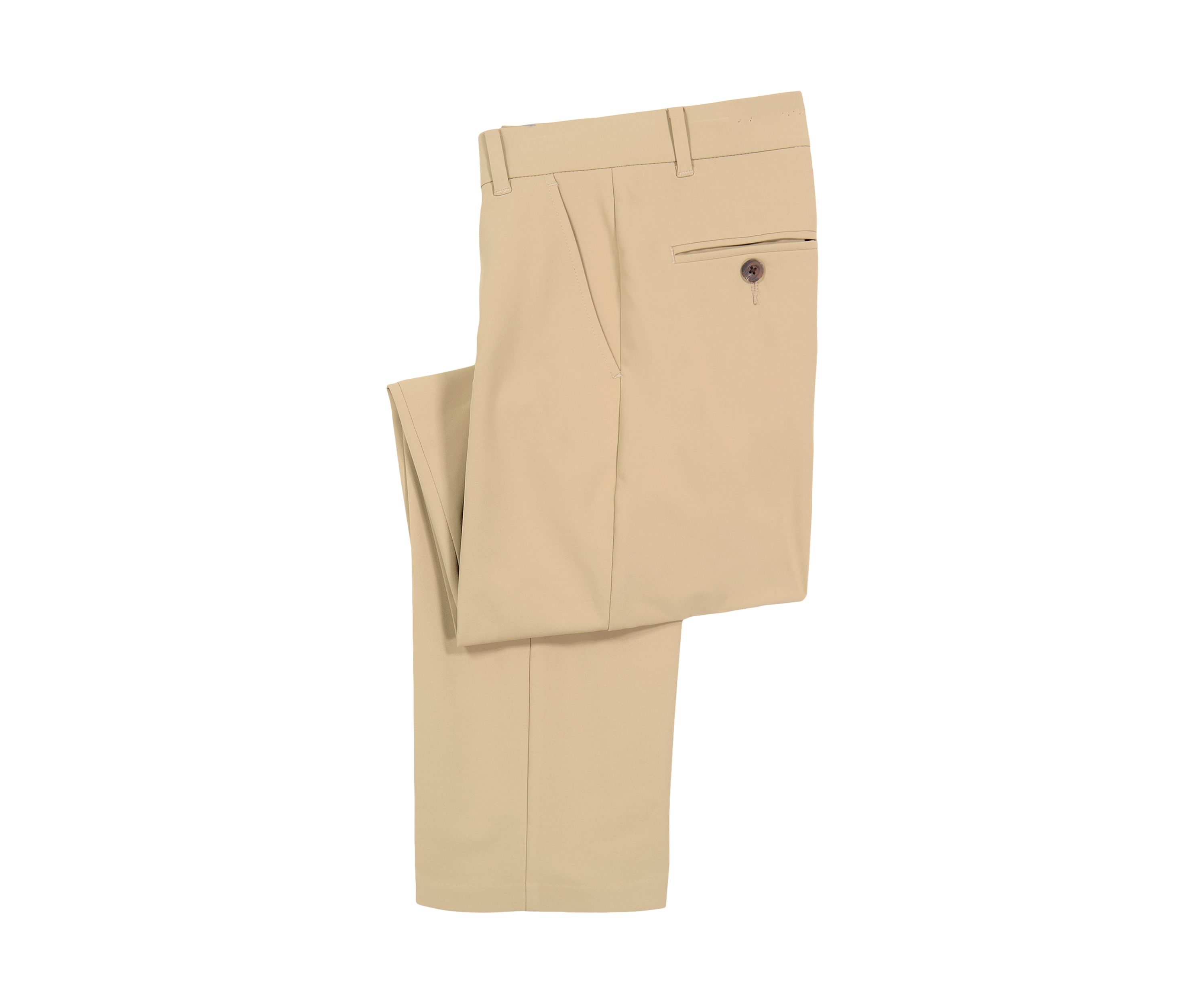 Boys 8-20 Flat Front Husky Stretch Solid Performance Pants