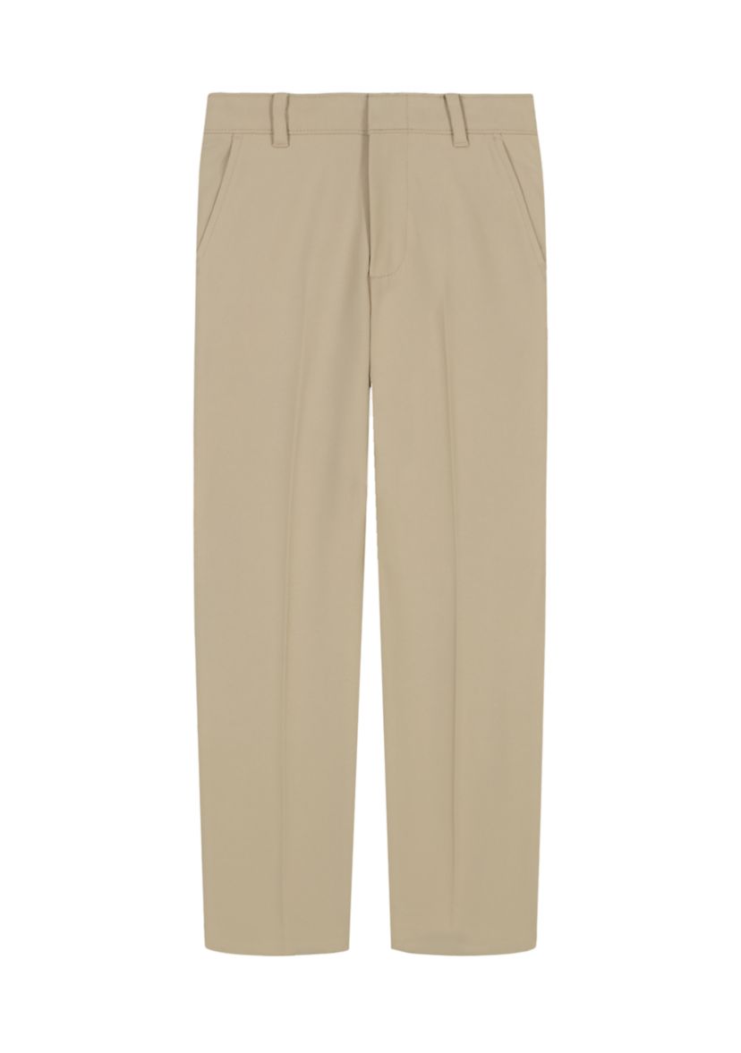 Boys 8-20 Stretch Flat Front Performance Pants
