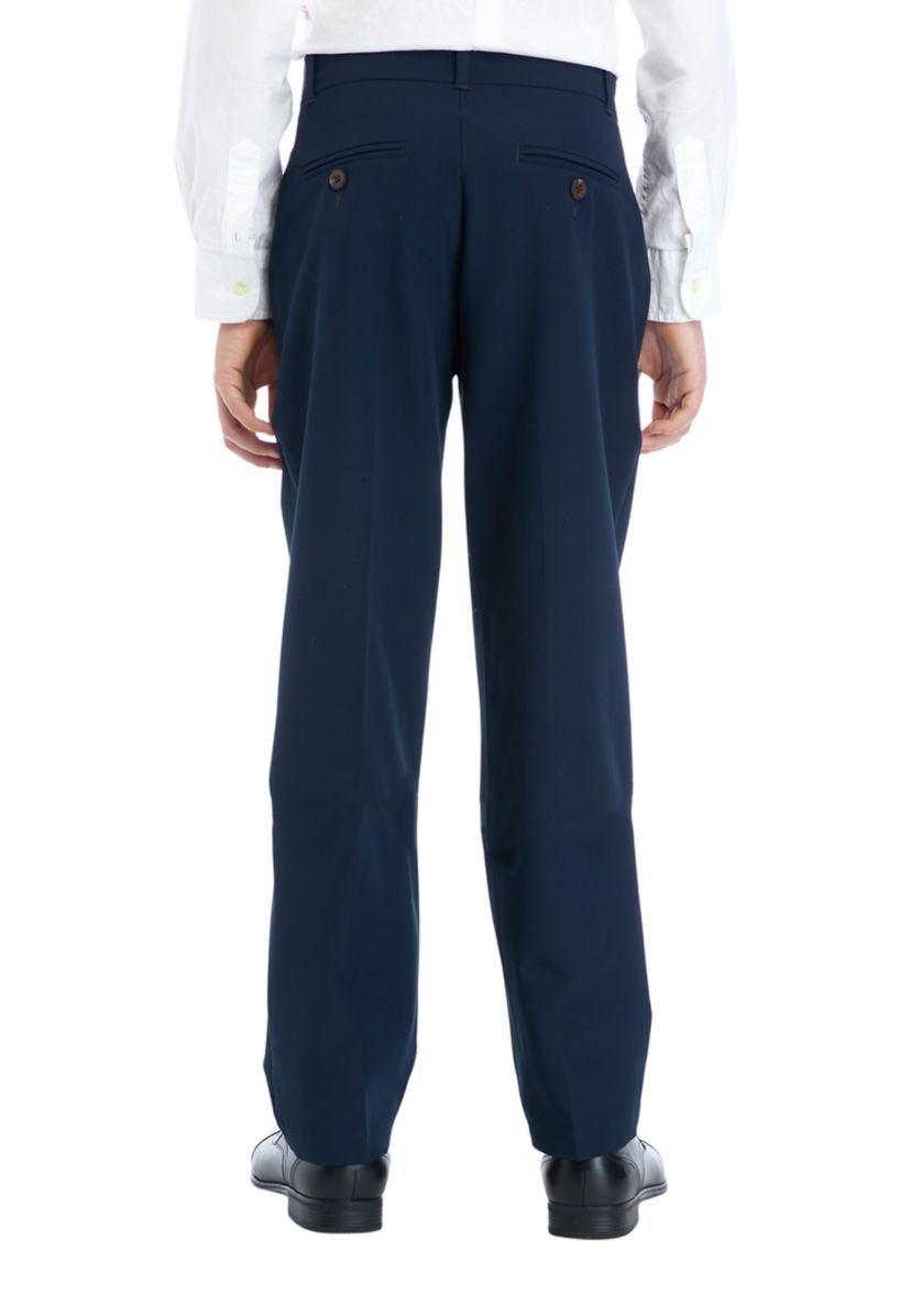 Boys 8-20 Flat Front Performance Pants