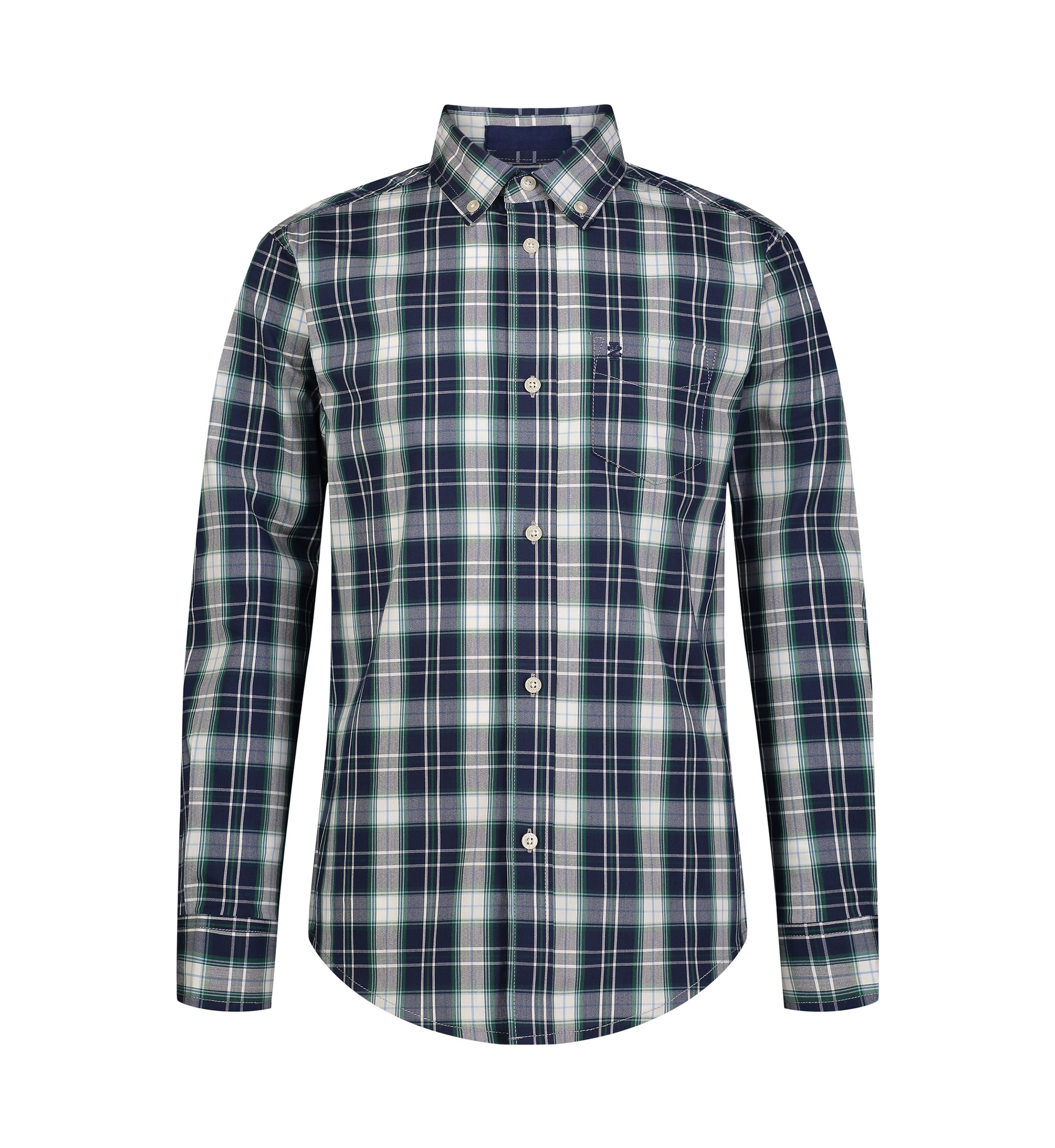Boys 8-20 Long Sleeve Austin Plaid Stretch Shirt