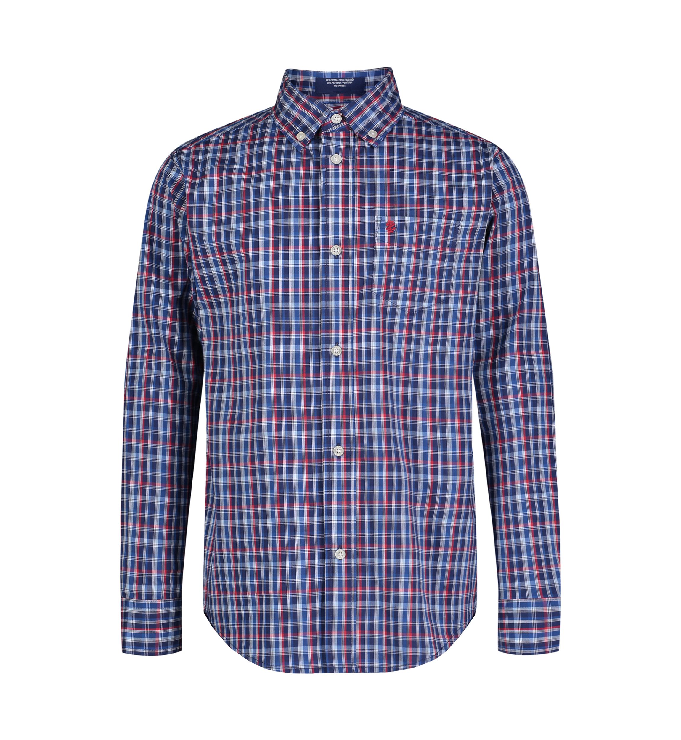 Boys 8-20 Long Sleeve Stretch Sleepy Hollow Plaid Shirt