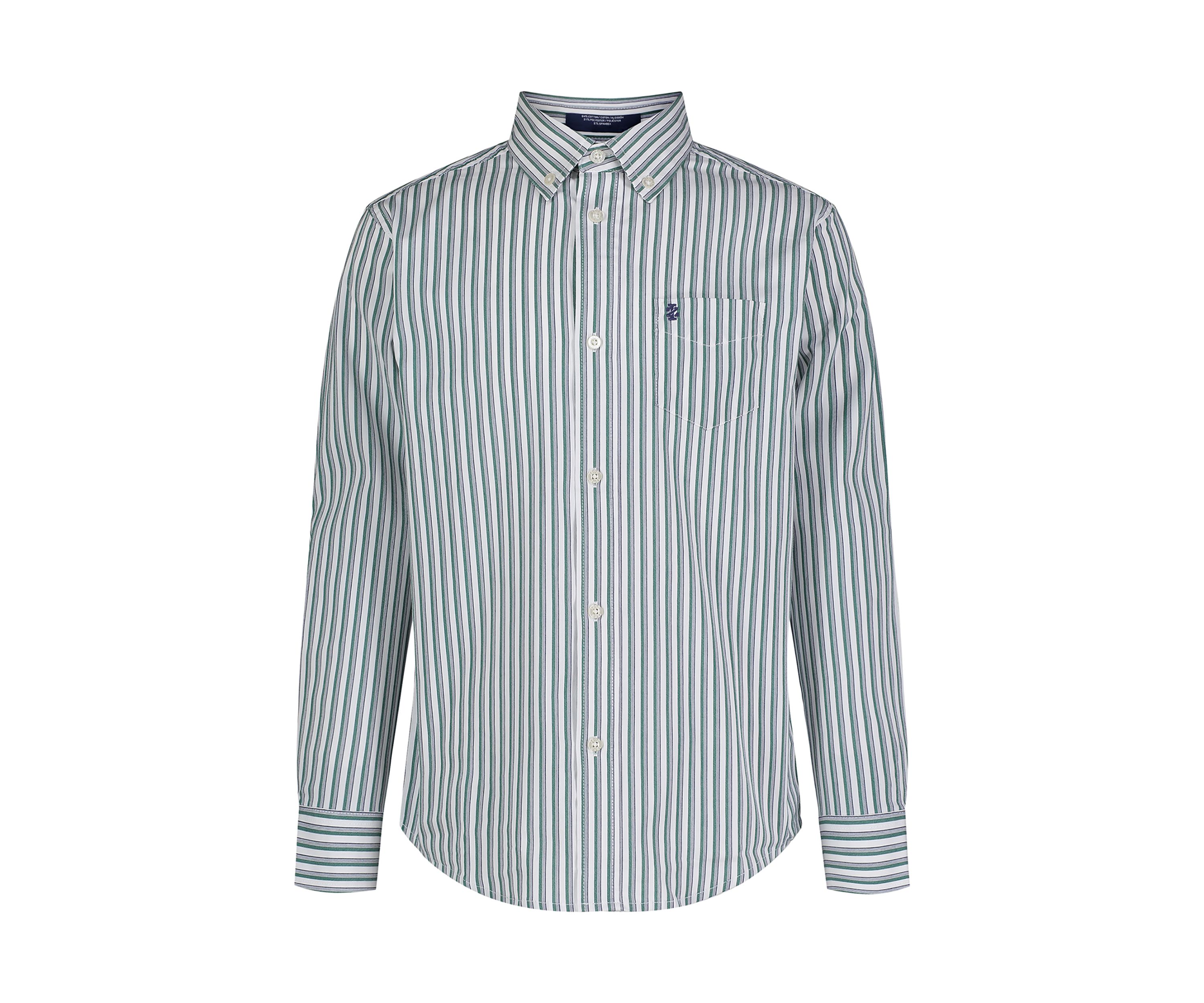 Boys 8-20 Long Sleeve Stretch Variegated Stripe Shirt