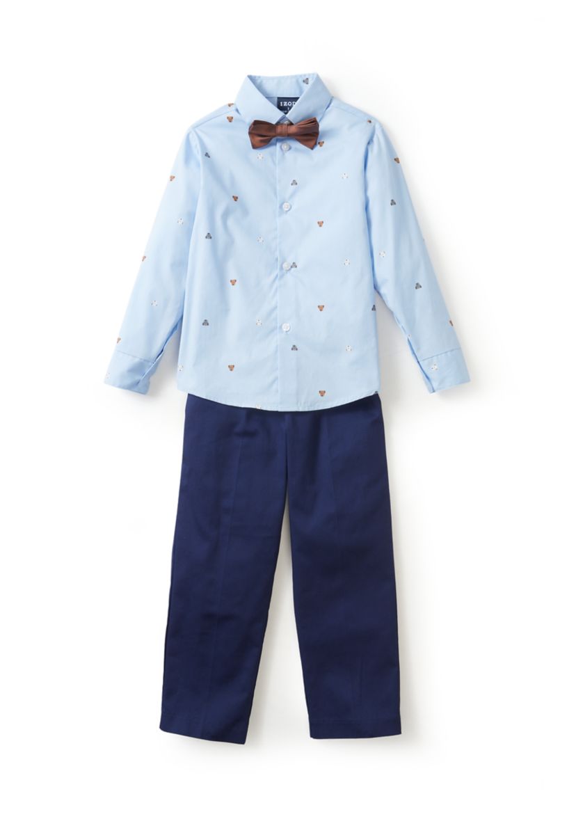 Boys 4-7x Plaid Duo Vest Set with Bow Tie