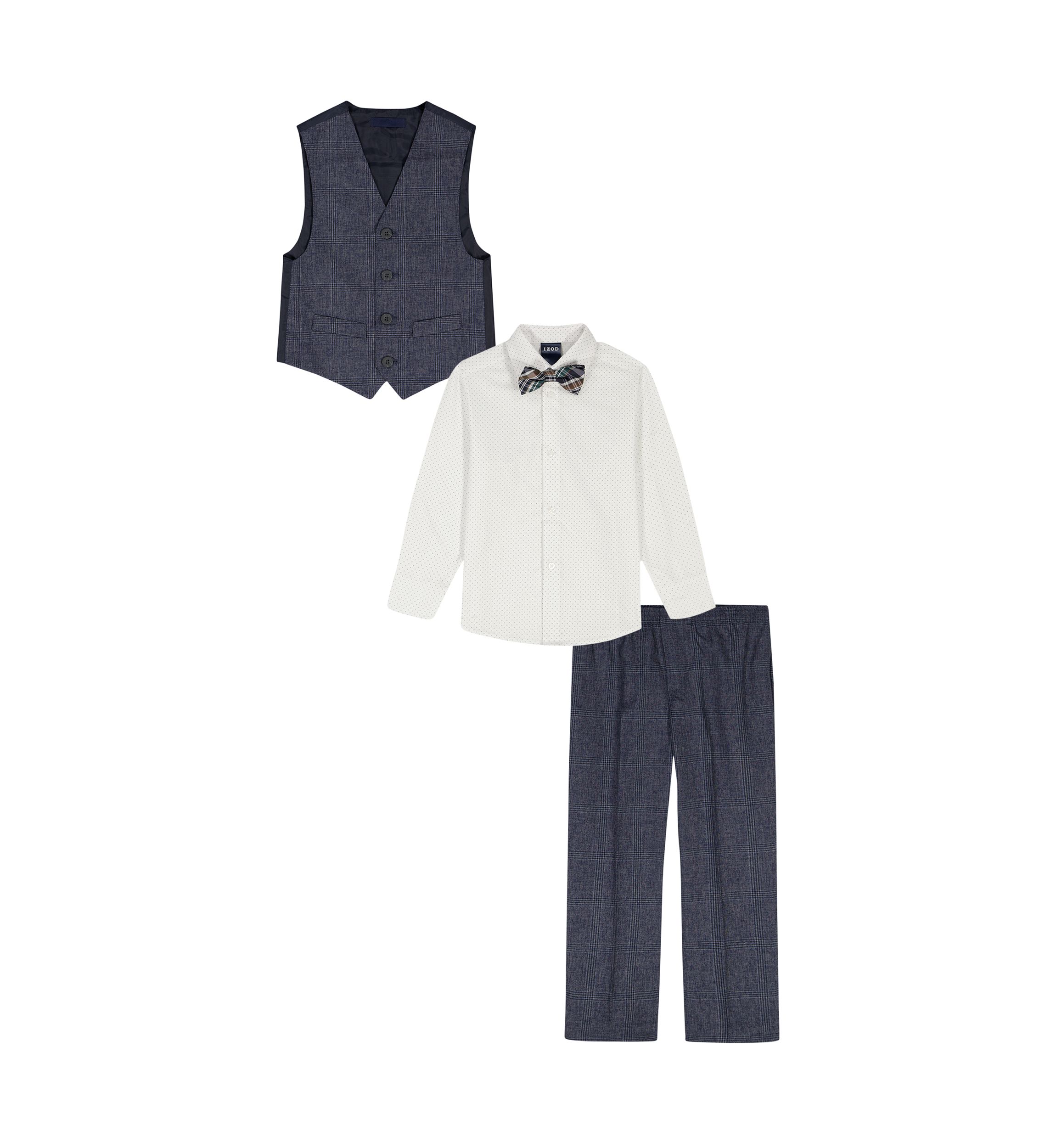Boys 4-7 Vest Set with Bow Tie 