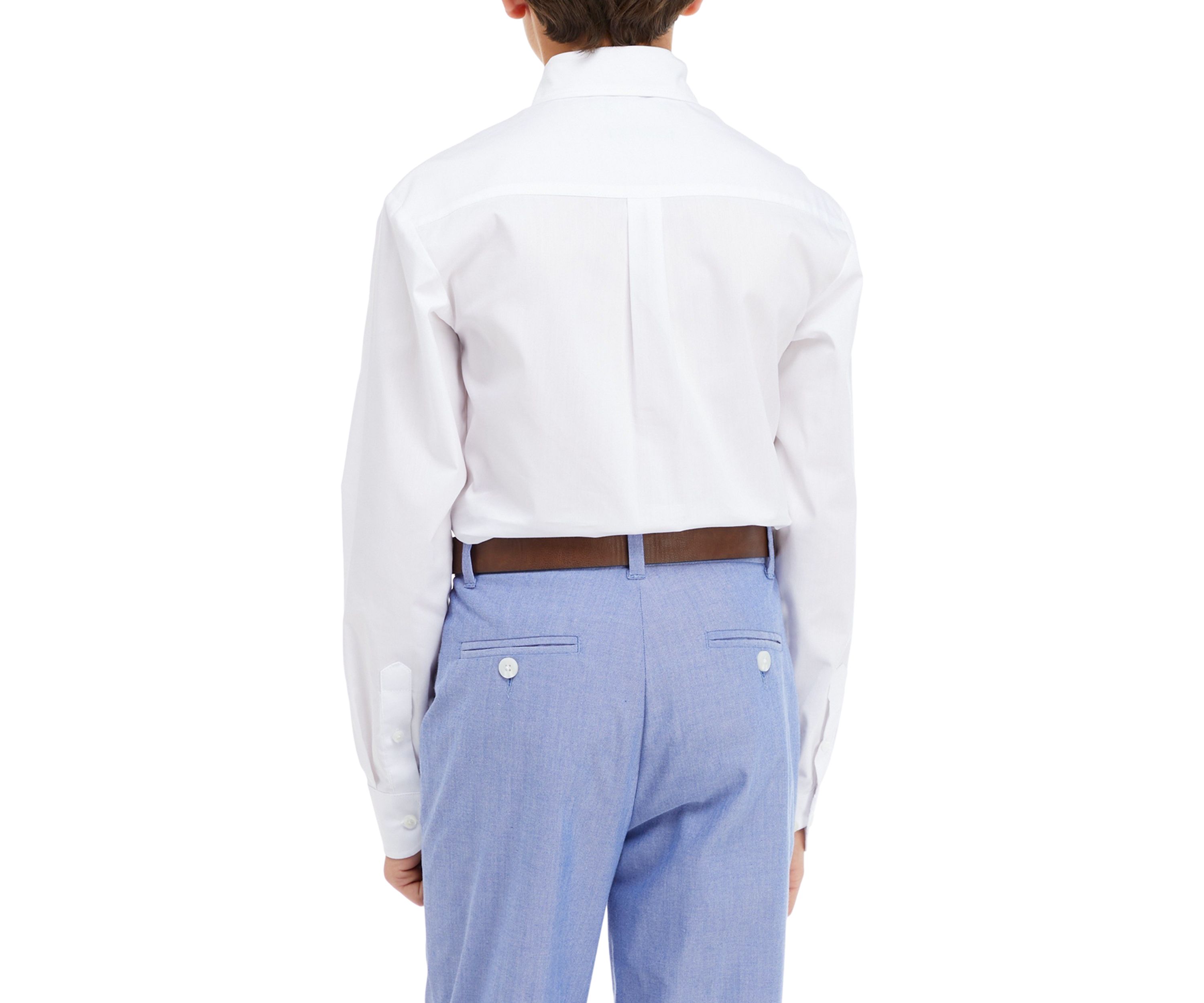 Boys 8-20 Solid Dress Shirt and Bow Tie Set