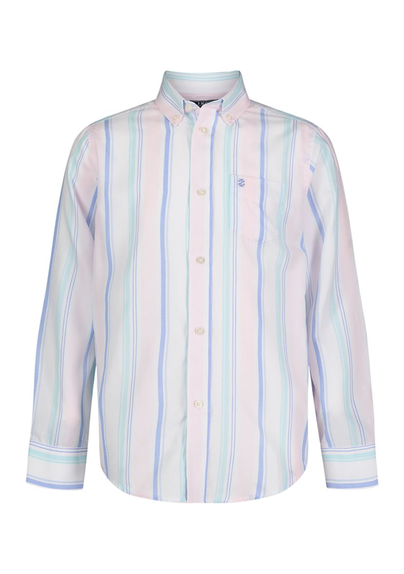 Boys 8-20 Long Sleeve Harbor Stripe Shirt