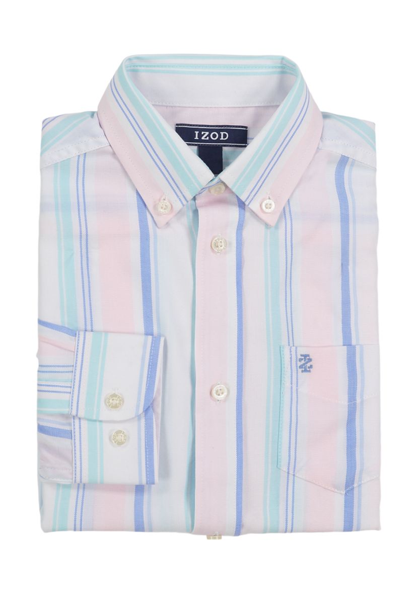Boys 8-20 Long Sleeve Harbor Stripe Shirt