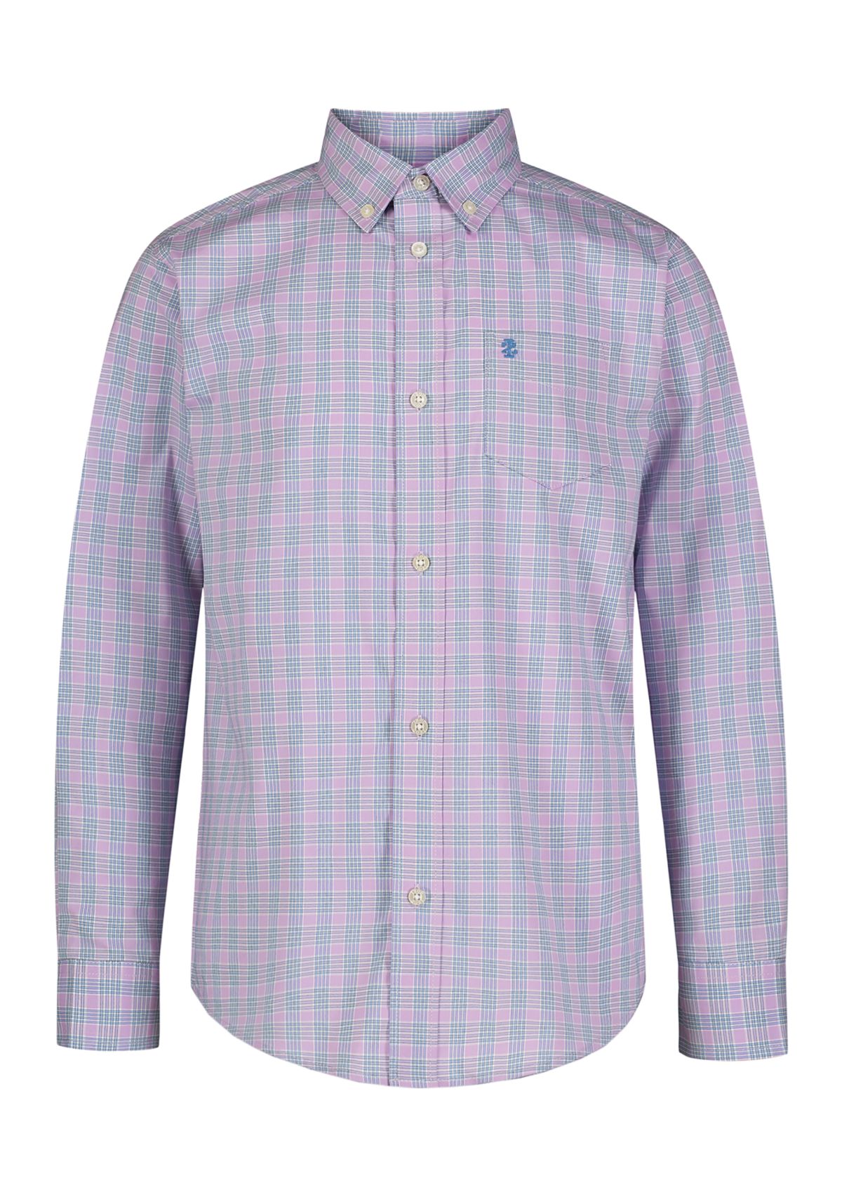 Boys 8-20 Long Sleeve Stretch Summer Breeze Plaid Shirt