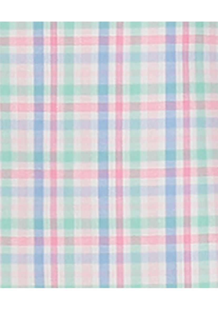 Boys 8-20 Long Sleeve Stretch Palm Island Plaid Shirt