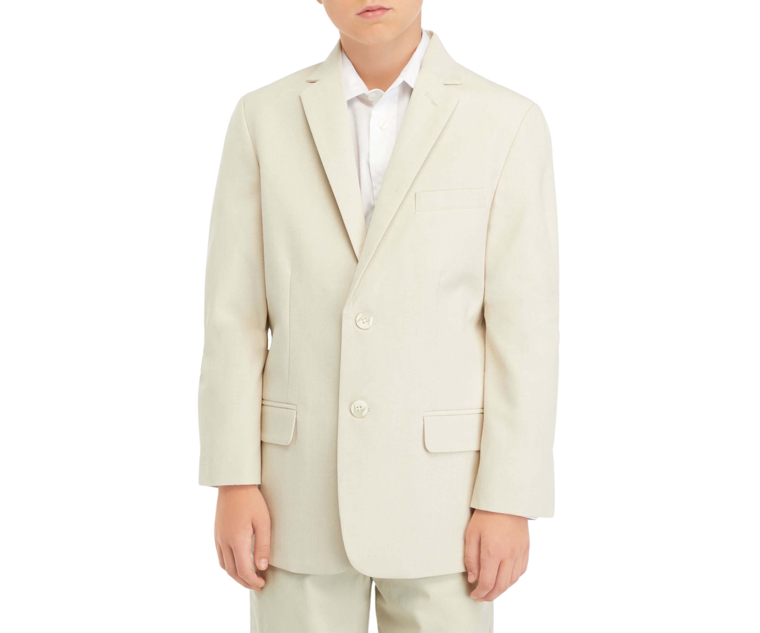 Boys 8-20 Natural Linen Look Jacket 