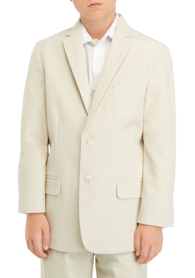 Boys 8-20 Natural Linen Look Jacket 