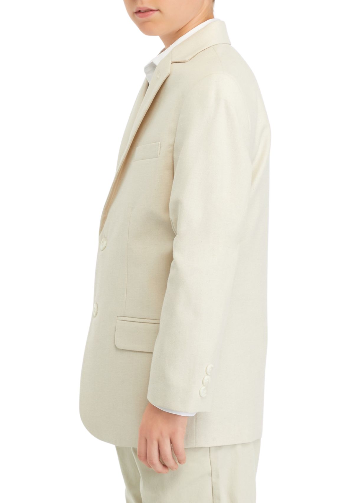 Boys 8-20 Natural Linen Look Jacket 
