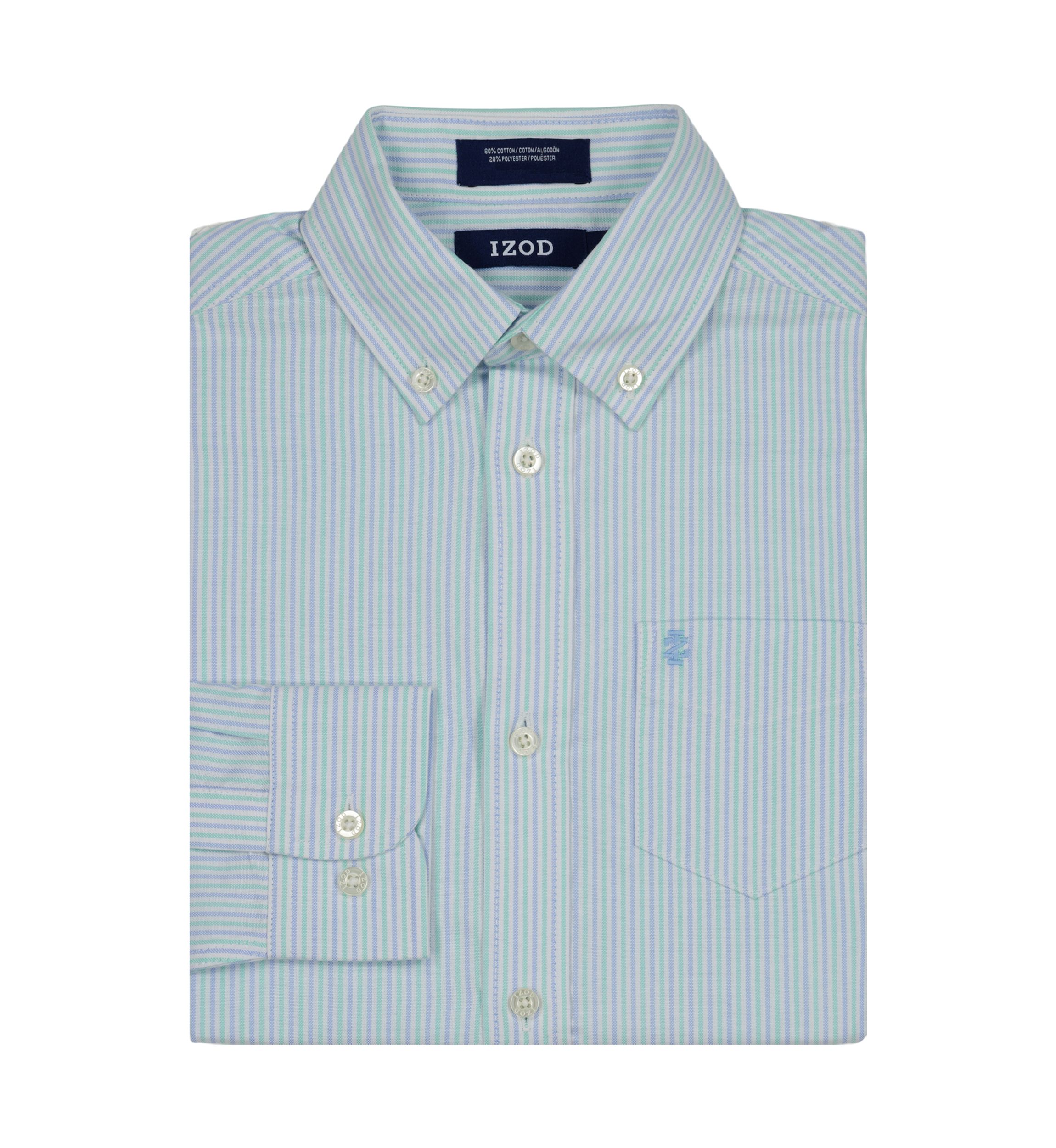 Boys 8-20 Long Sleeve Aruba Stripe Oxford Shirt