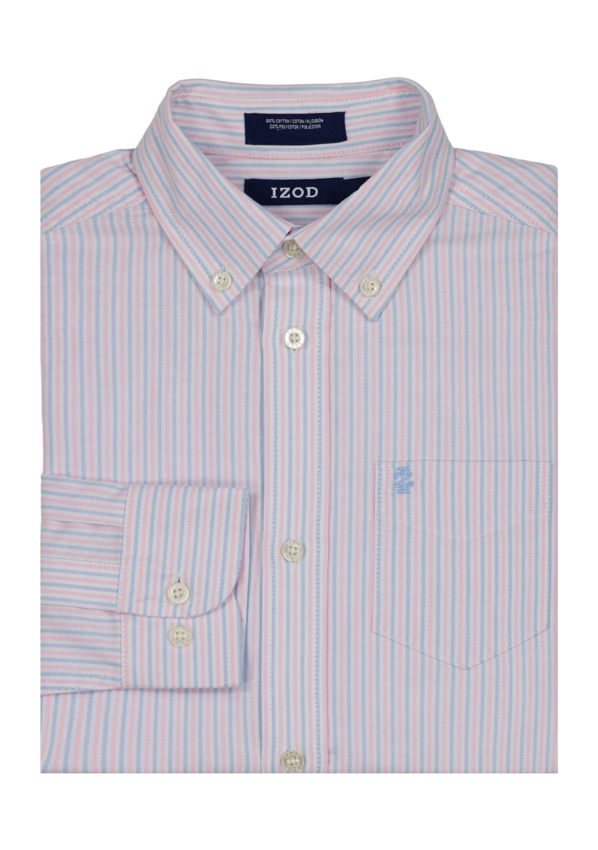 Boys 8-20 Long Sleeve Aruba Stripe Oxford Shirt