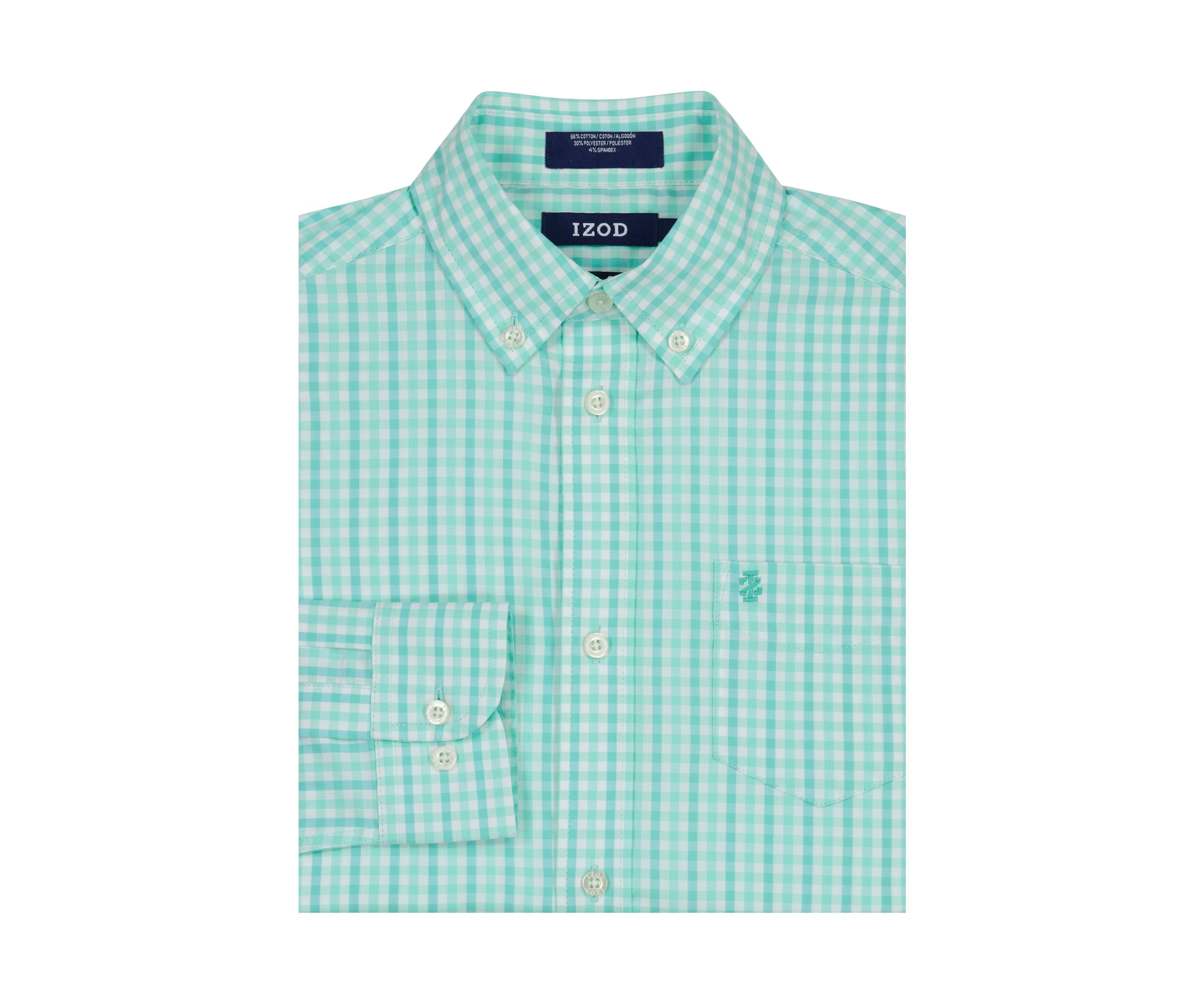 Boys 8-20 Long Sleeve Stretch La Jolla Plaid Shirt