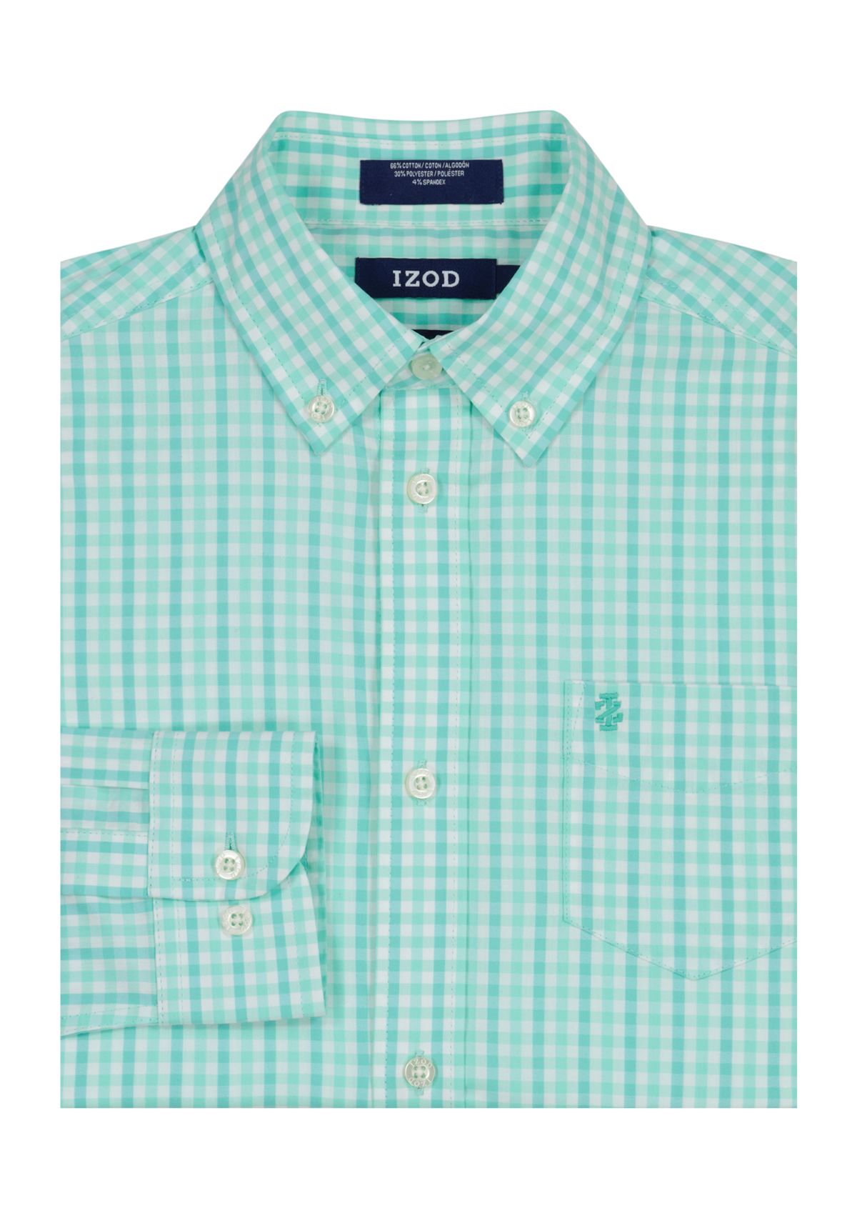 Boys 8-20 Long Sleeve Stretch La Jolla Gingham Shirt