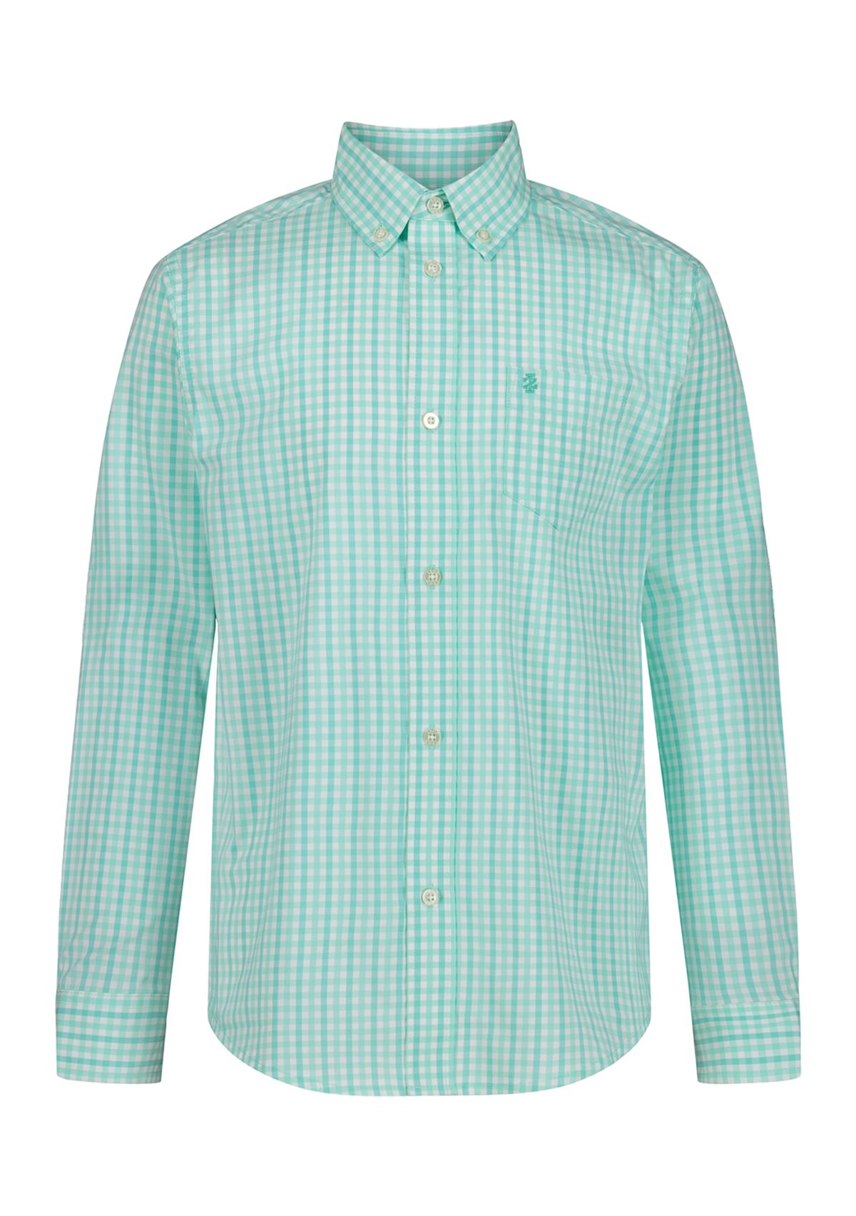 Boys 8-20 Long Sleeve Stretch La Jolla Gingham Shirt