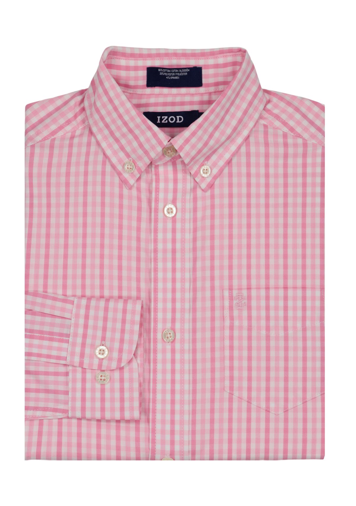 Boys 8-20 Long Sleeve Stretch La Jolla Gingham Shirt