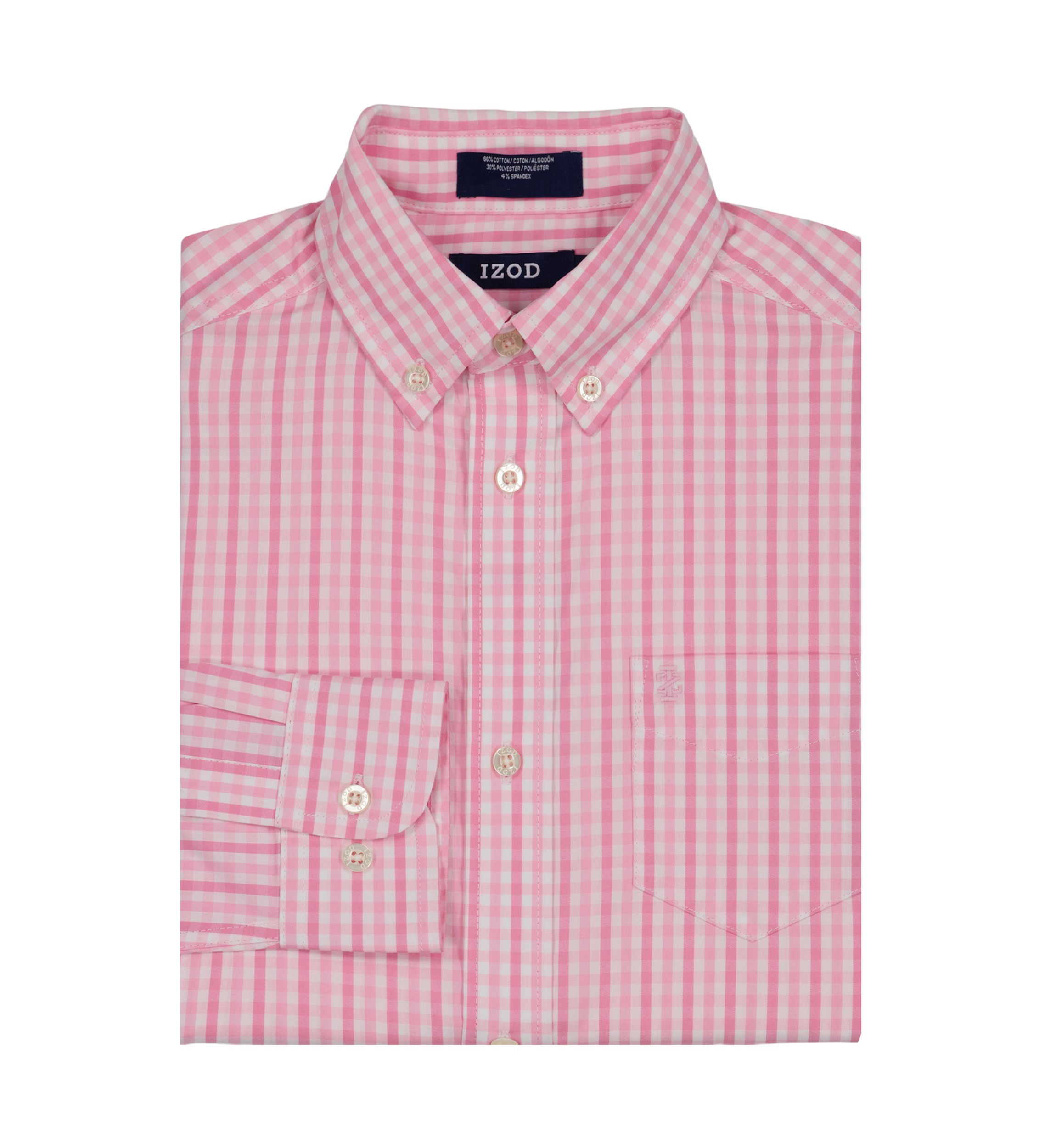 Boys 8-20 Long Sleeve Stretch La Jolla Gingham Shirt
