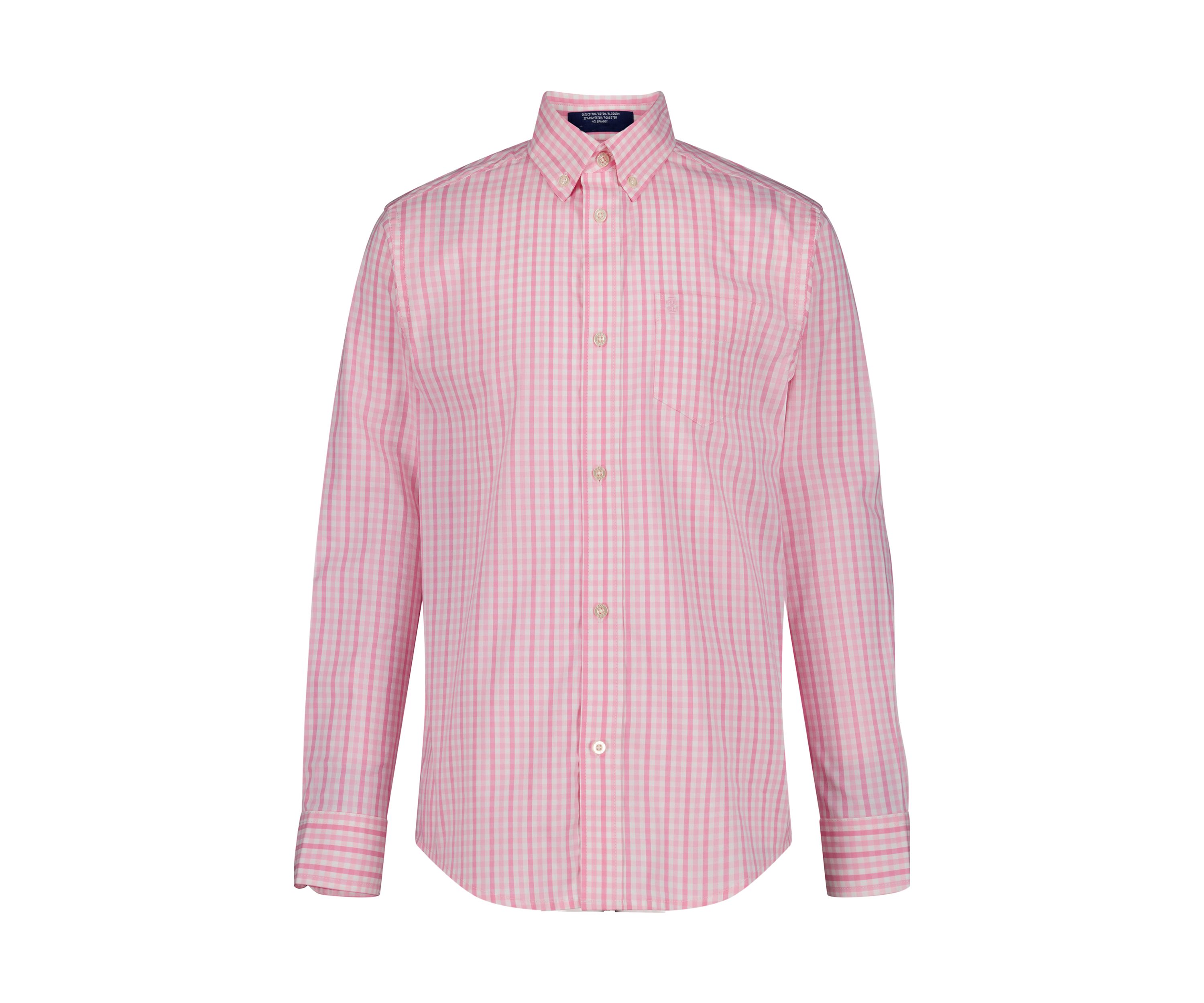 Boys 8-20 Long Sleeve Stretch La Jolla Gingham Shirt