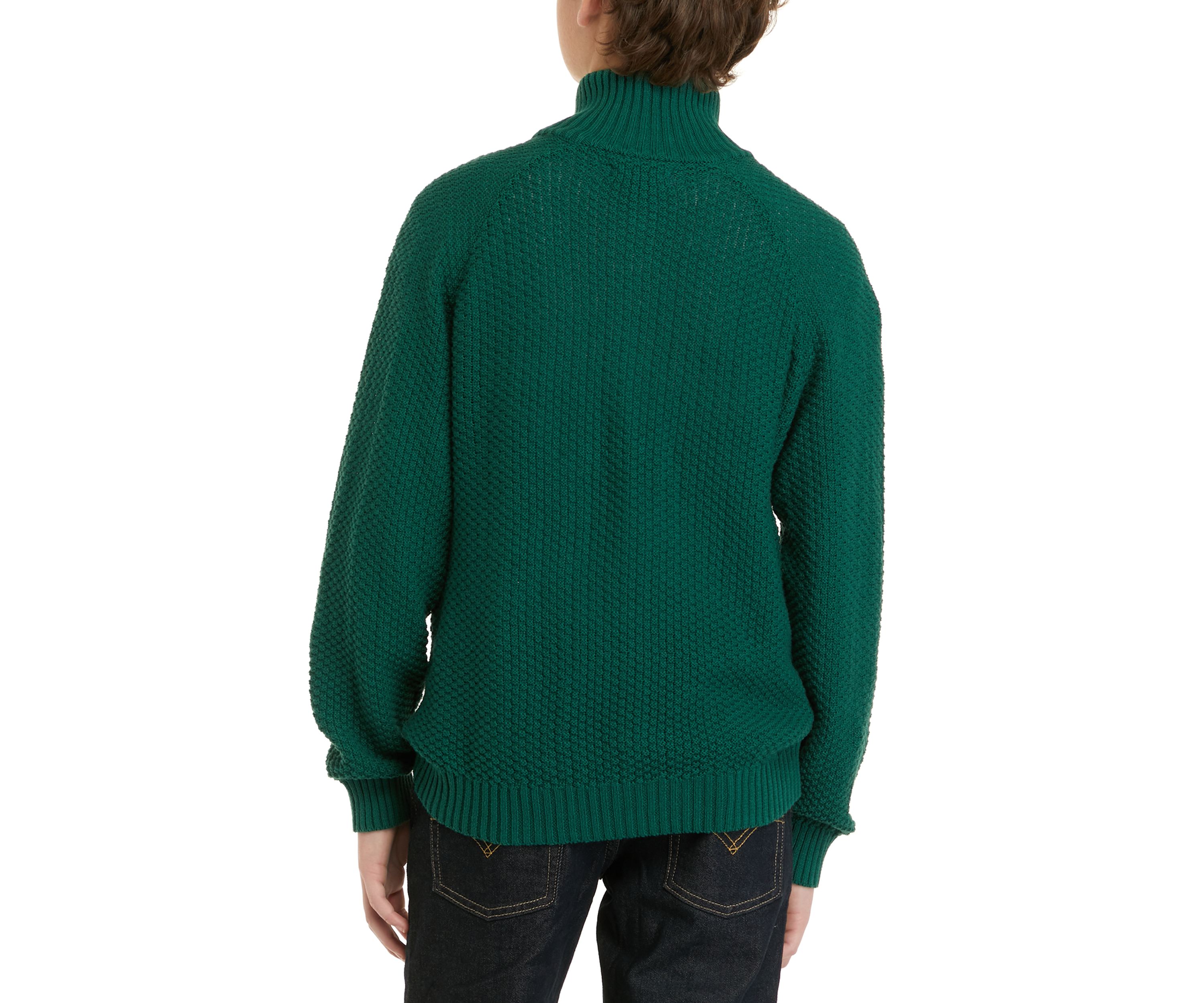 Boys 8-20 Raglan Stripe 1/4 Zip Sweater