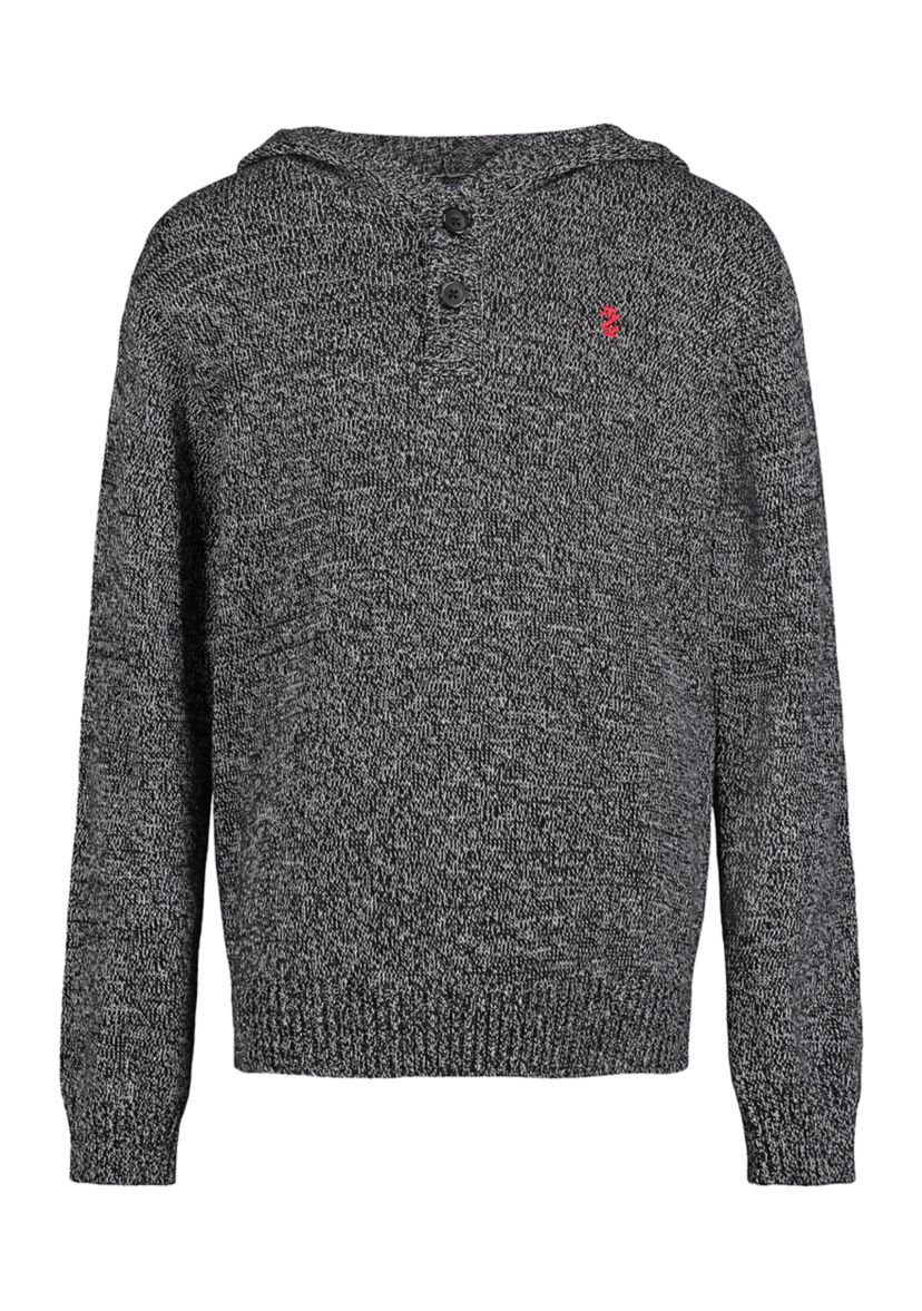 Boys 8-20 Hooded Marled Sweater