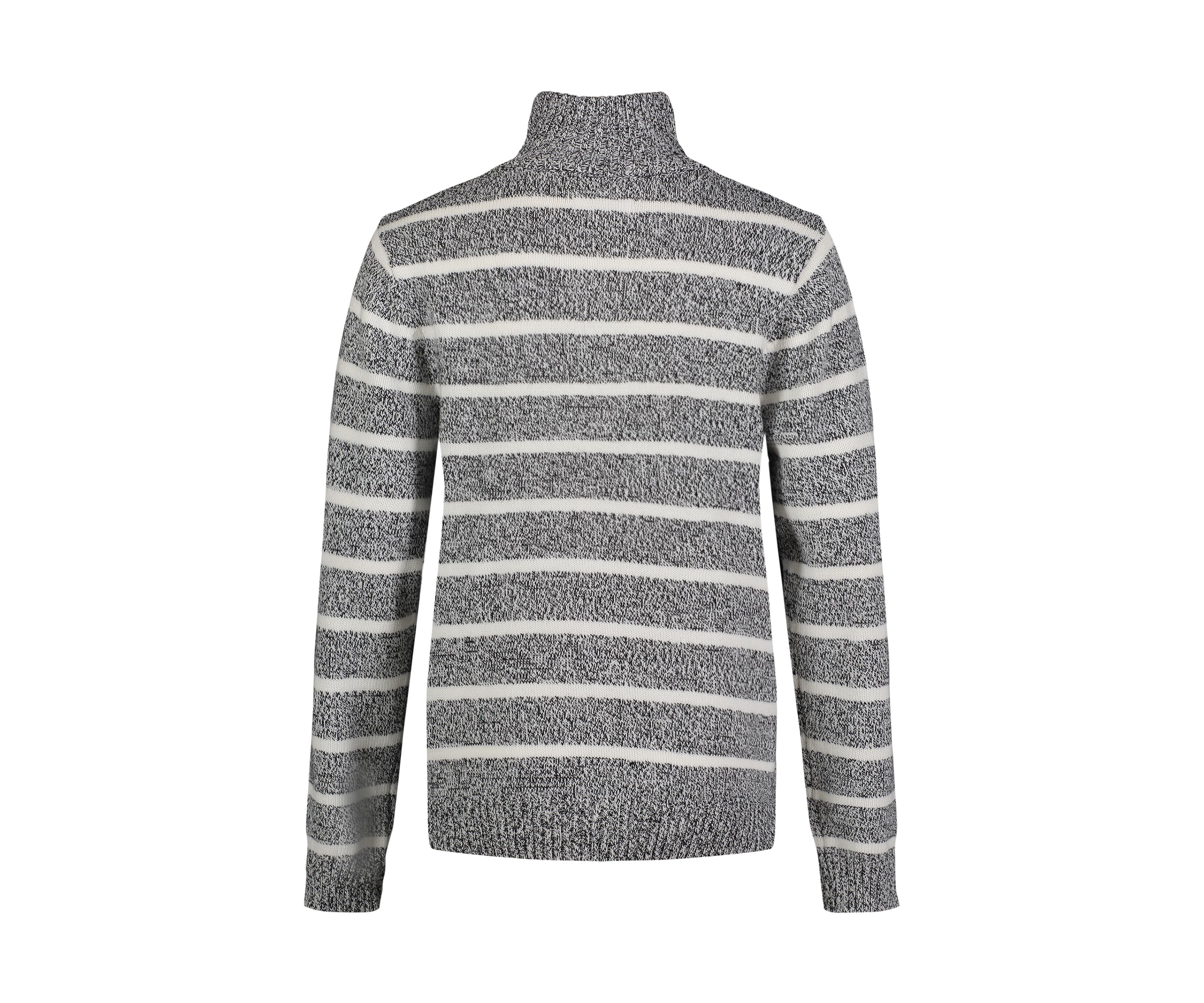 Boys 8-20 Marled Stripe 1/4 Button Sweater