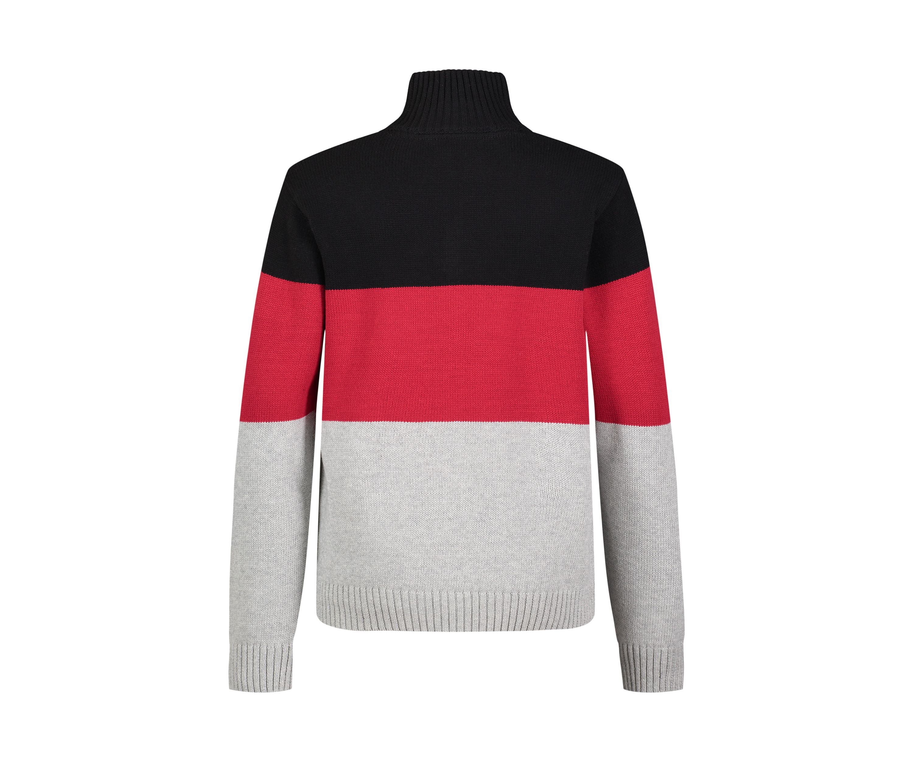 Boys 8-20 1/4 Zip Color Blocked Long Sleeve Sweater