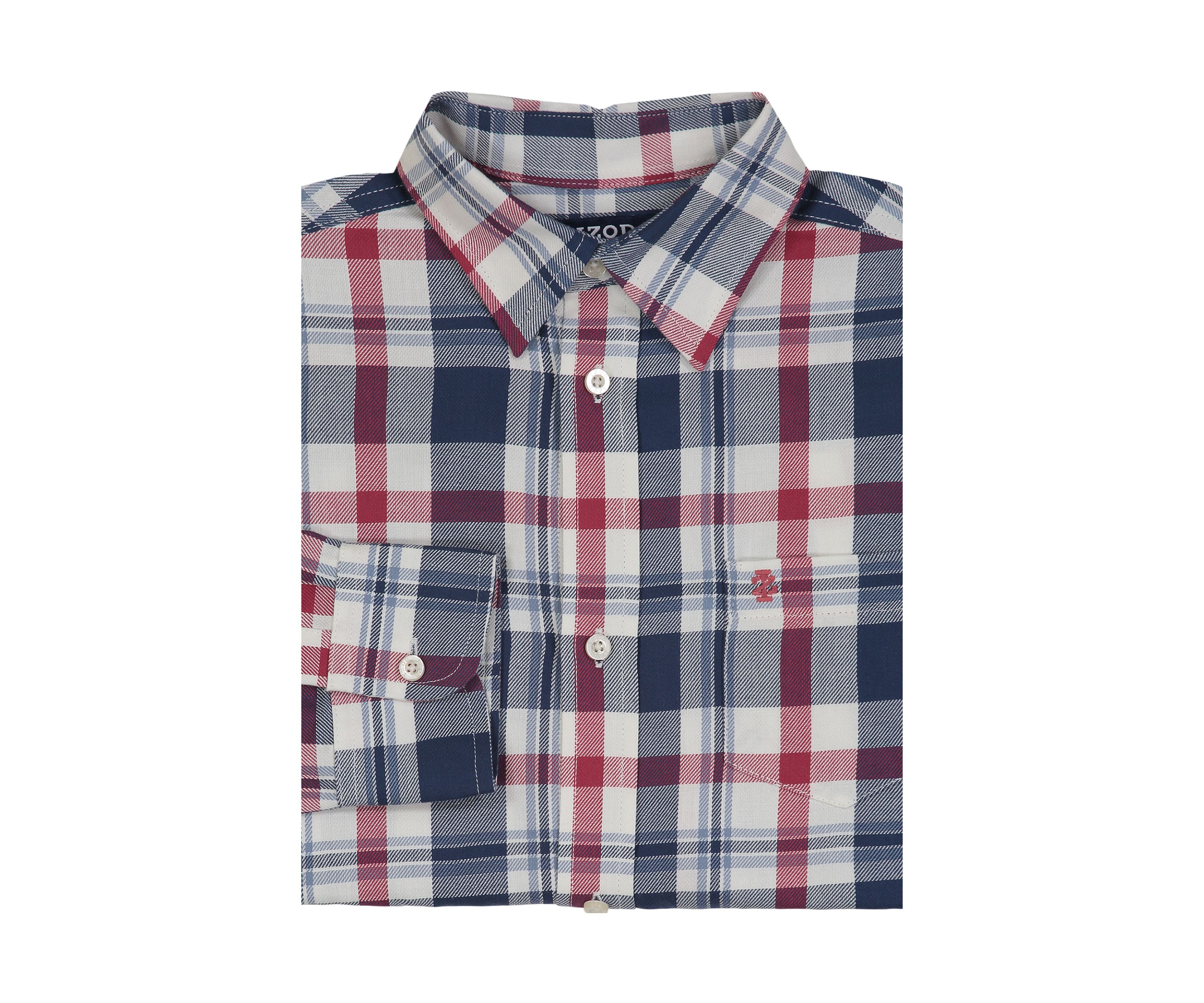 Boys 8-20 Long Sleeve Seneca Twill Plaid Button Up Stretch Shirt 