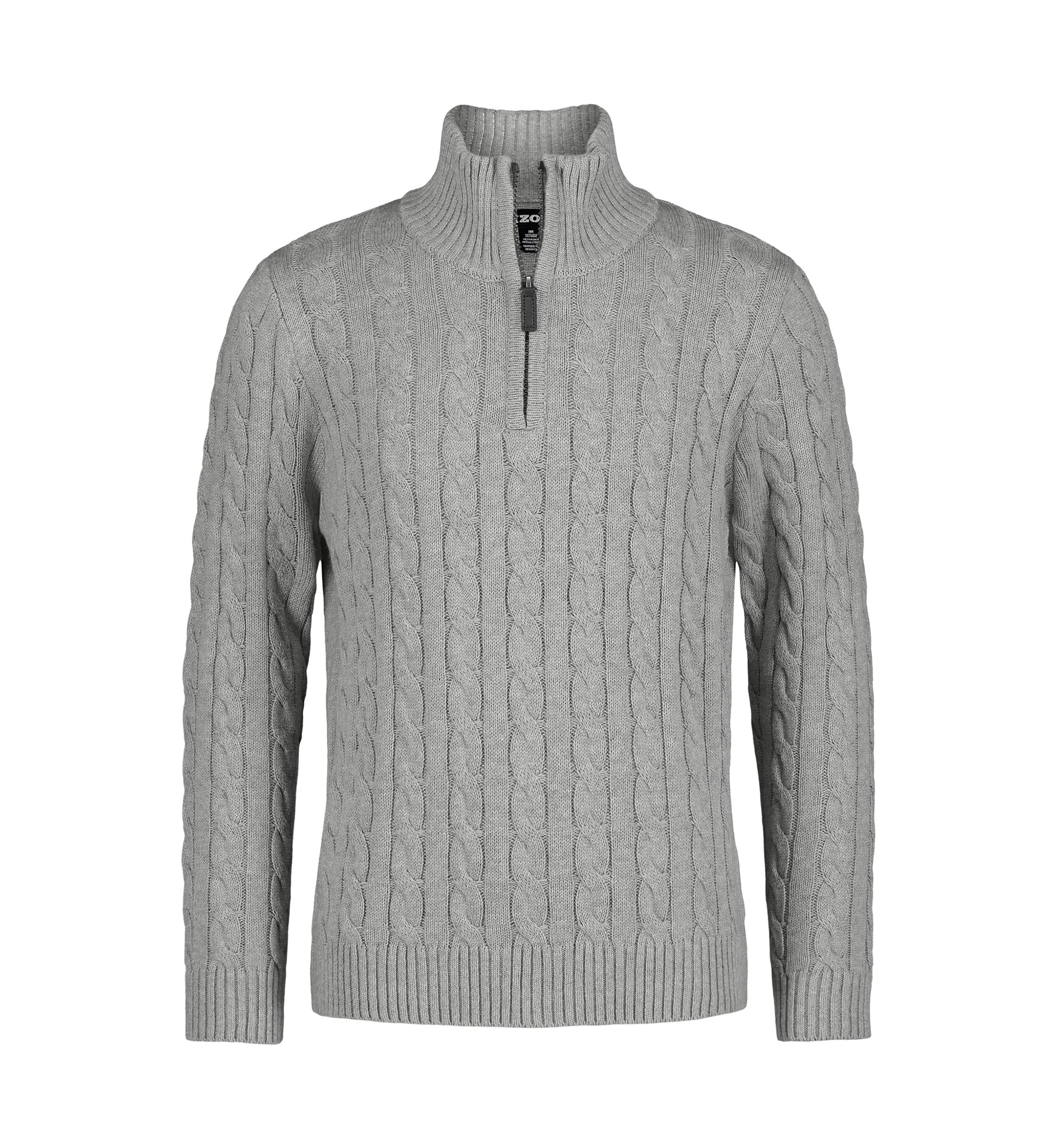 Boys 8-20 Solid Cable Knit 1/4 Zip Sweater