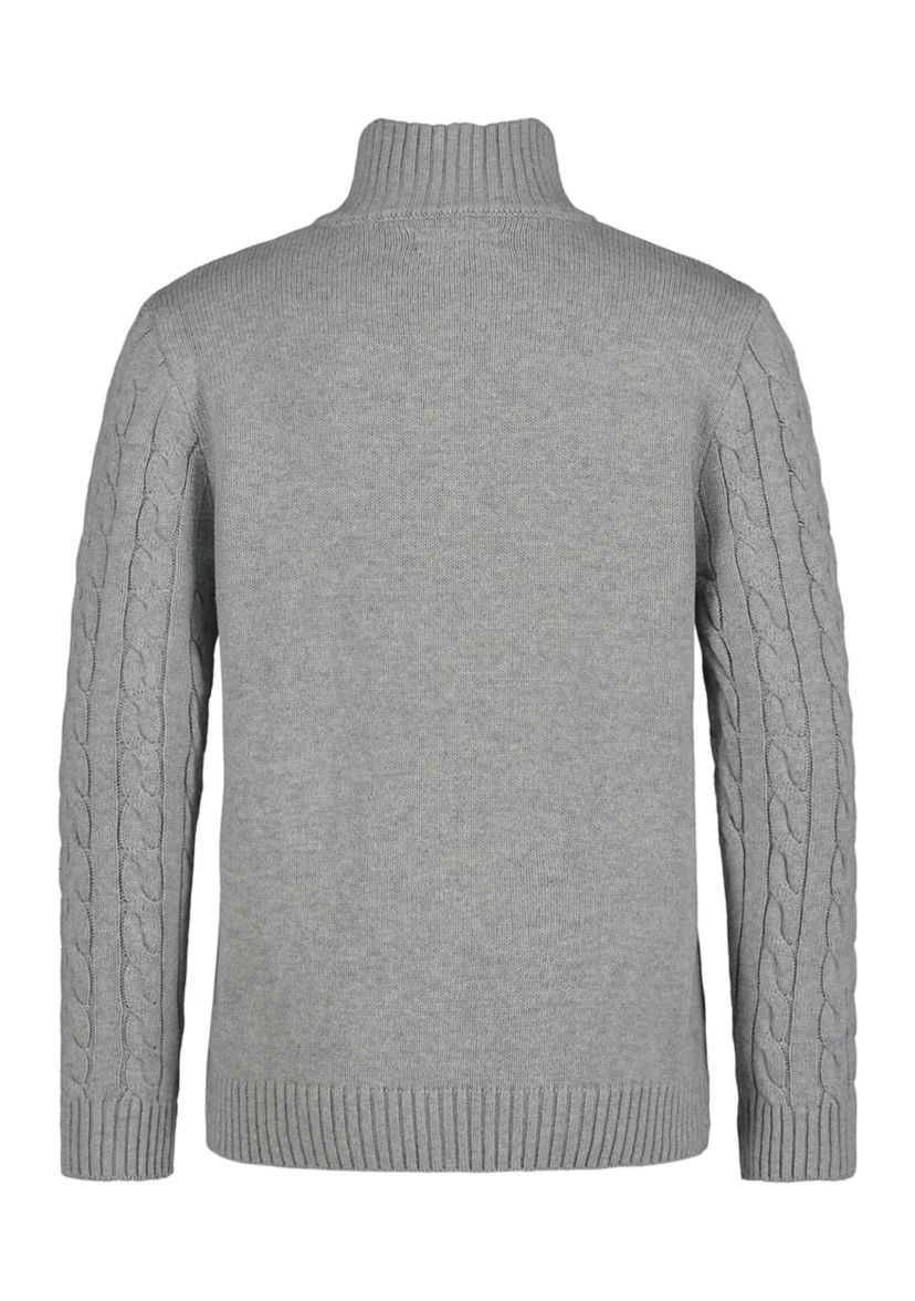 Boys 8-20 Solid Cable Knit 1/4 Zip Sweater