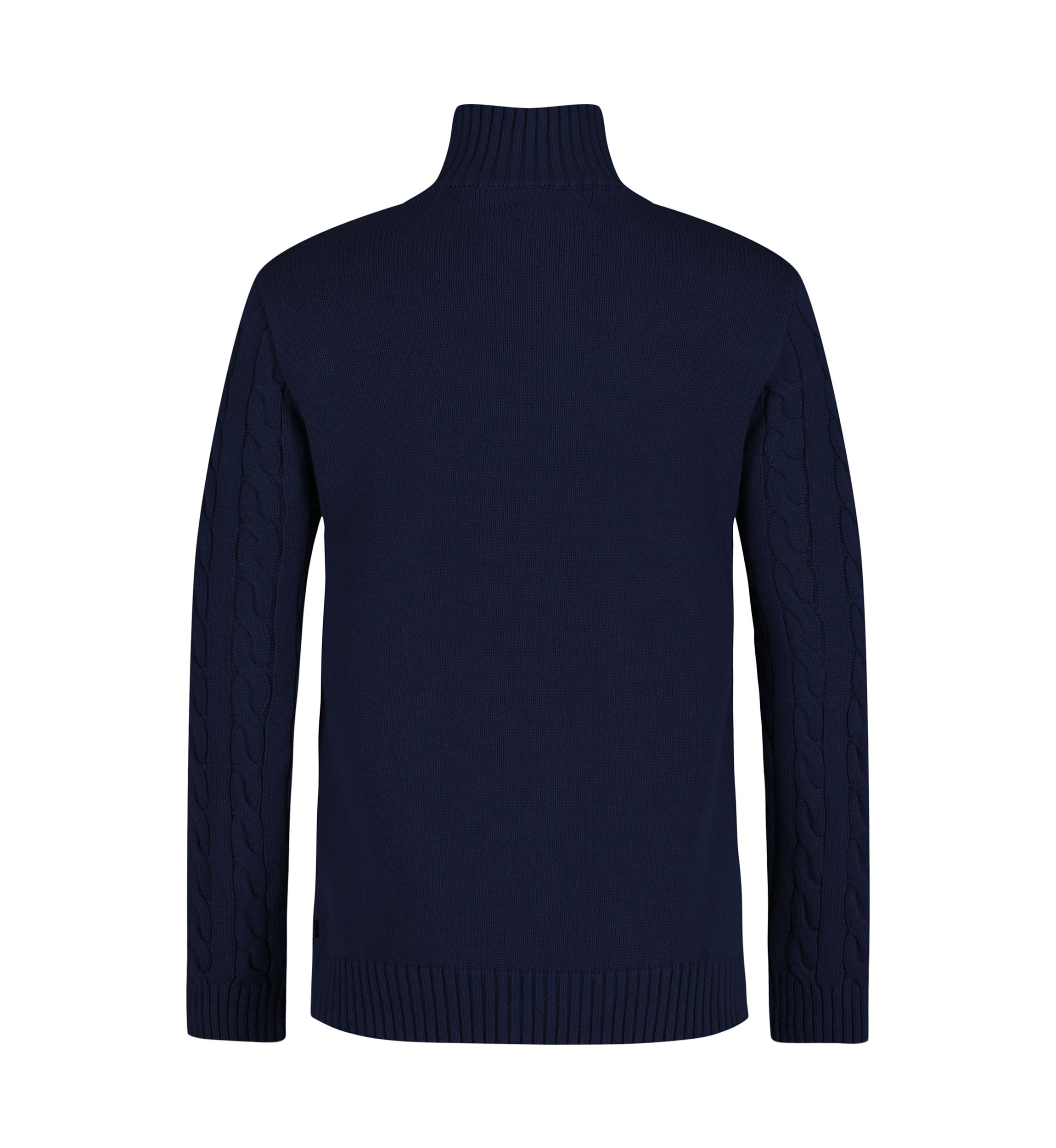 Boys 8-20 Solid Cable Quarter Zip Sweater