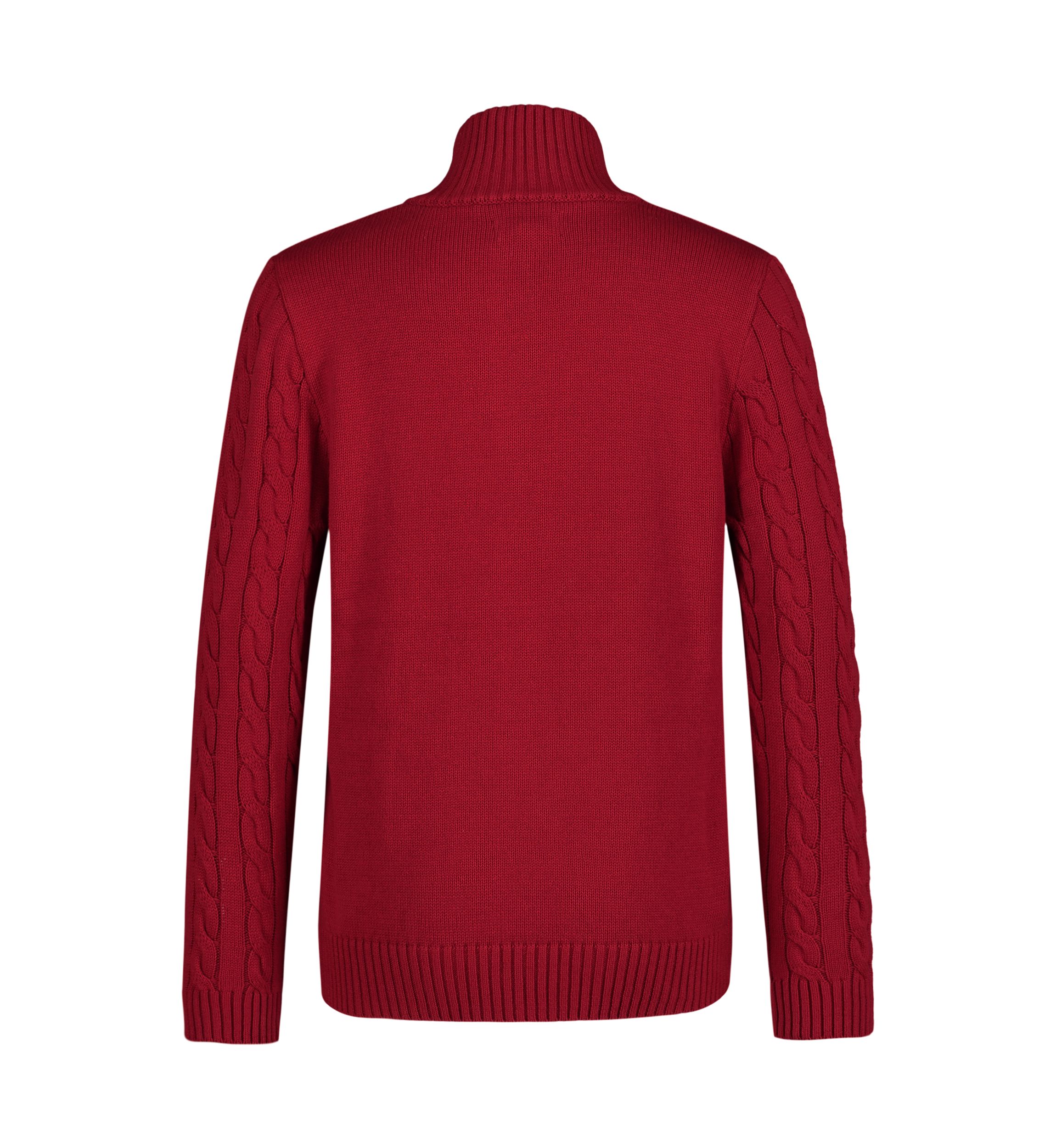 Boys 8-20 Solid Cable 1/4 Zip Sweater