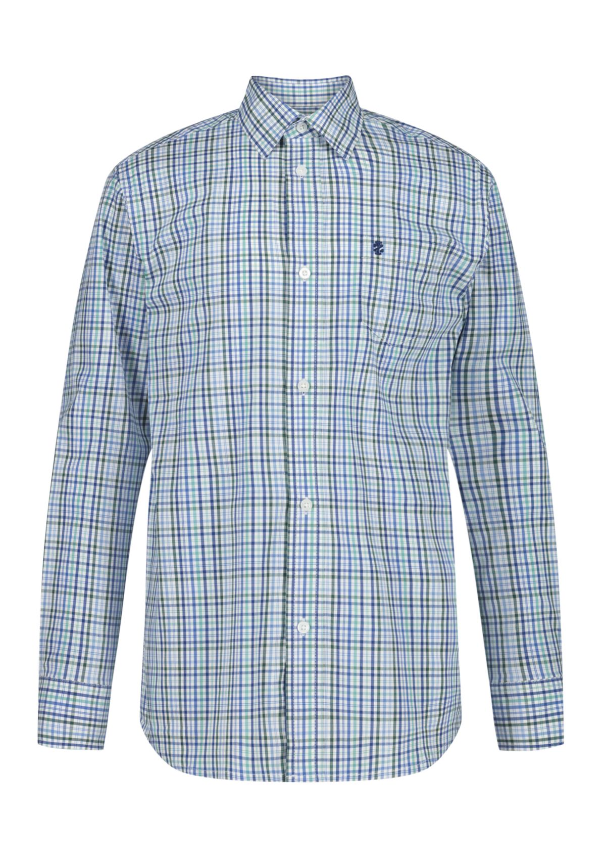 Boys 8-20 Long Sleeve Melstone Plaid Poplin Shirt (Extended Size)