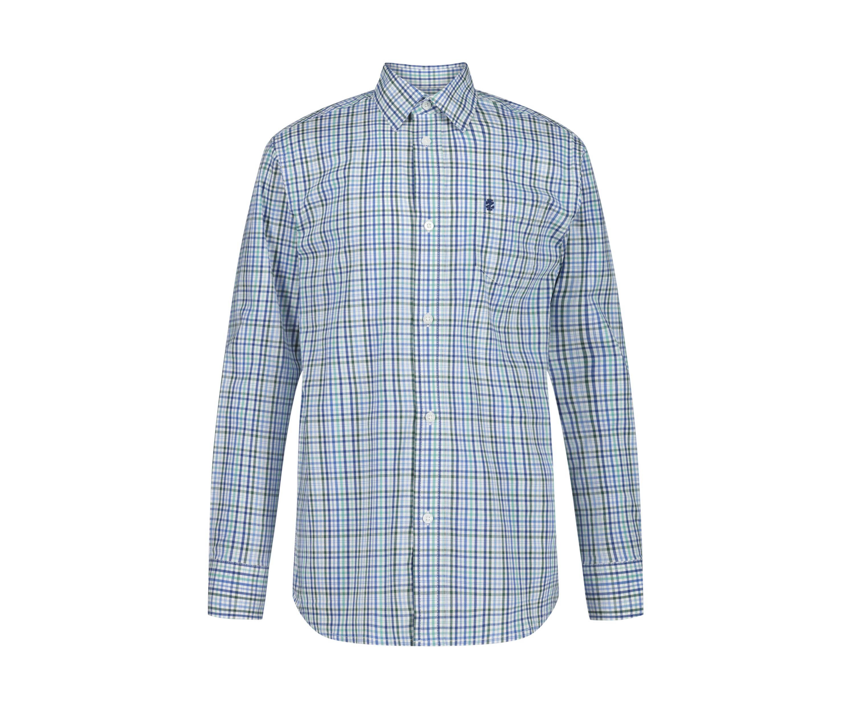 Boys 8-20 Long Sleeve Melstone Plaid Poplin Shirt (Extended Size)