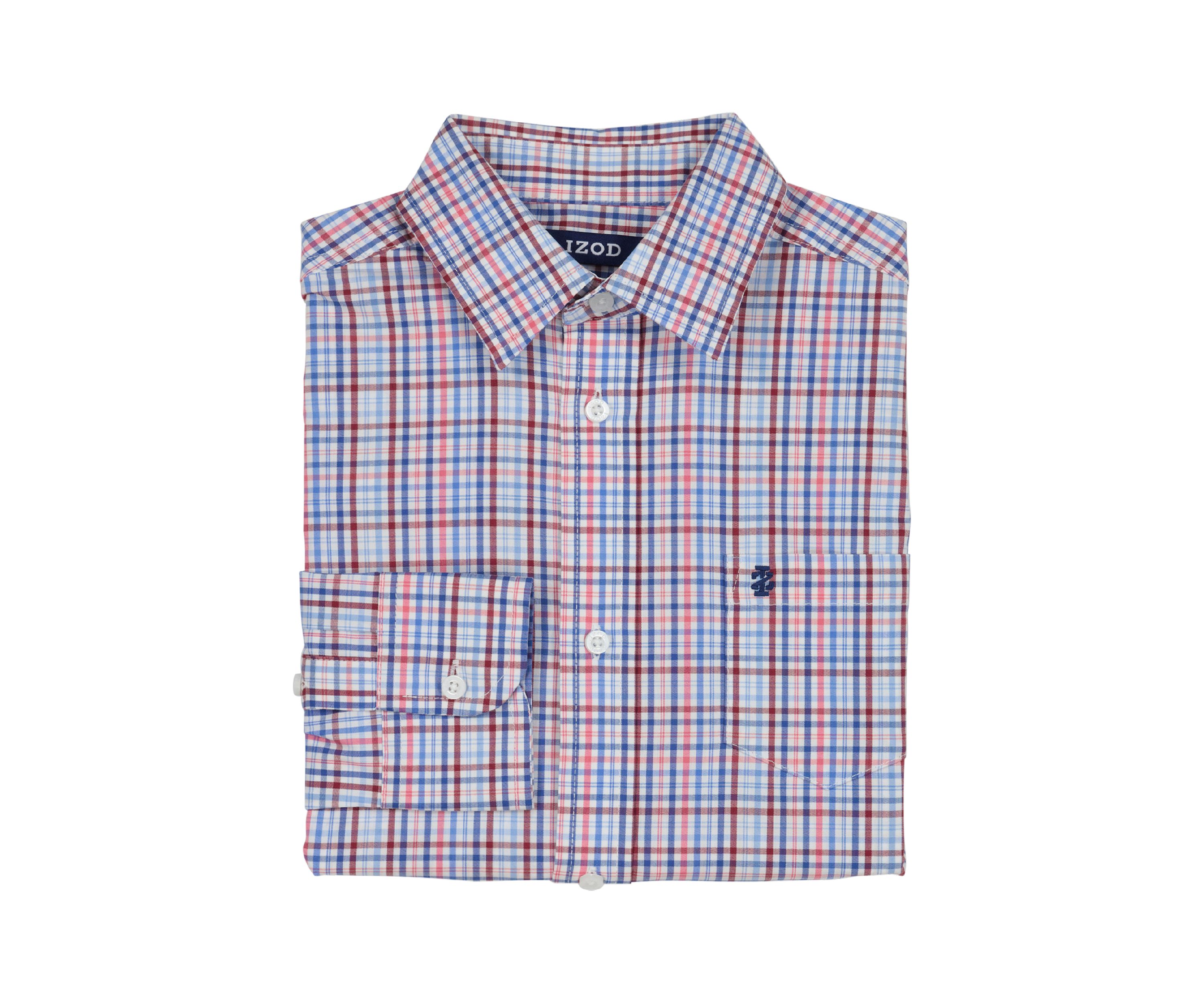 Boys 8-20 Long Sleeve Melstone Plaid Poplin Shirt