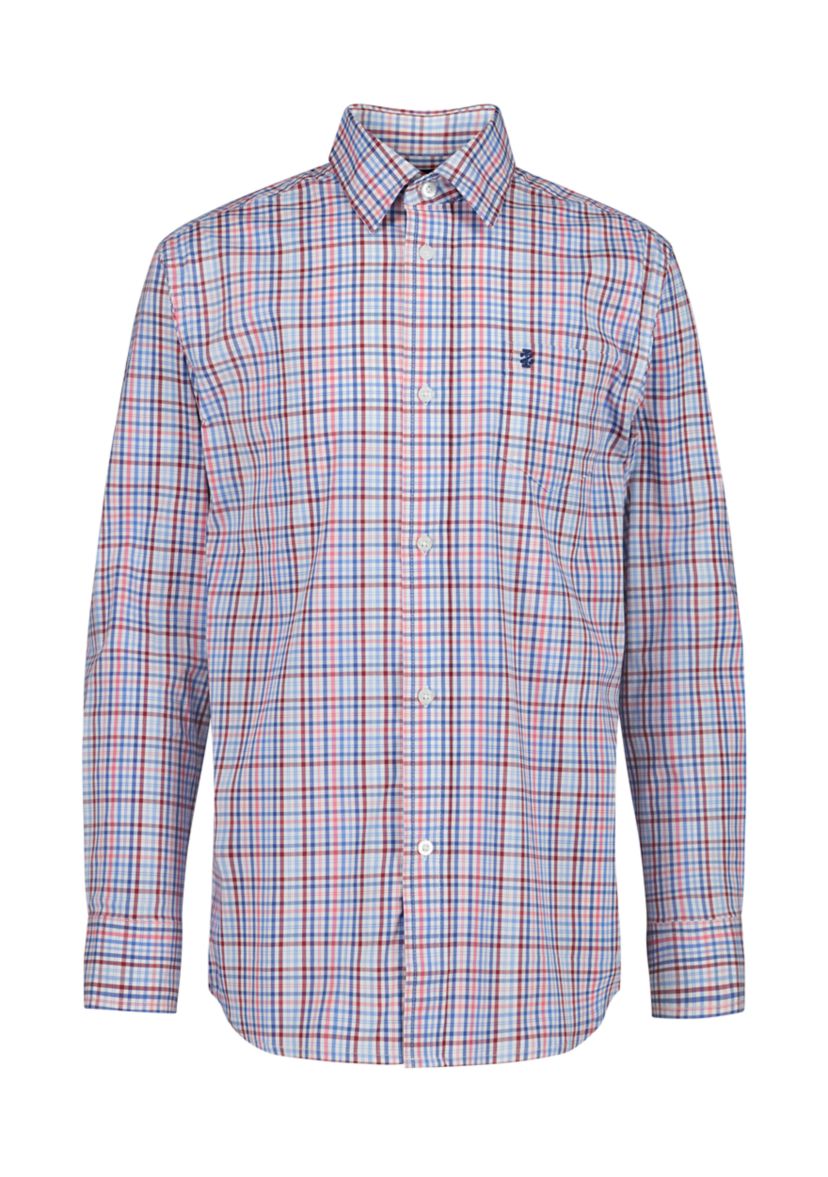 Boys 8-20 Long Sleeve Melstone Plaid Poplin Shirt