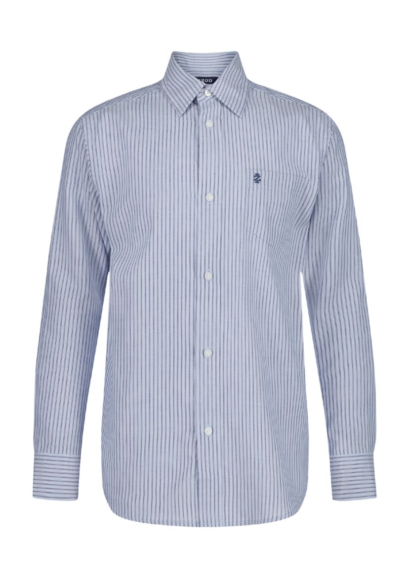 Boys 8-20 Long Sleeve Striped Poplin Shirt
