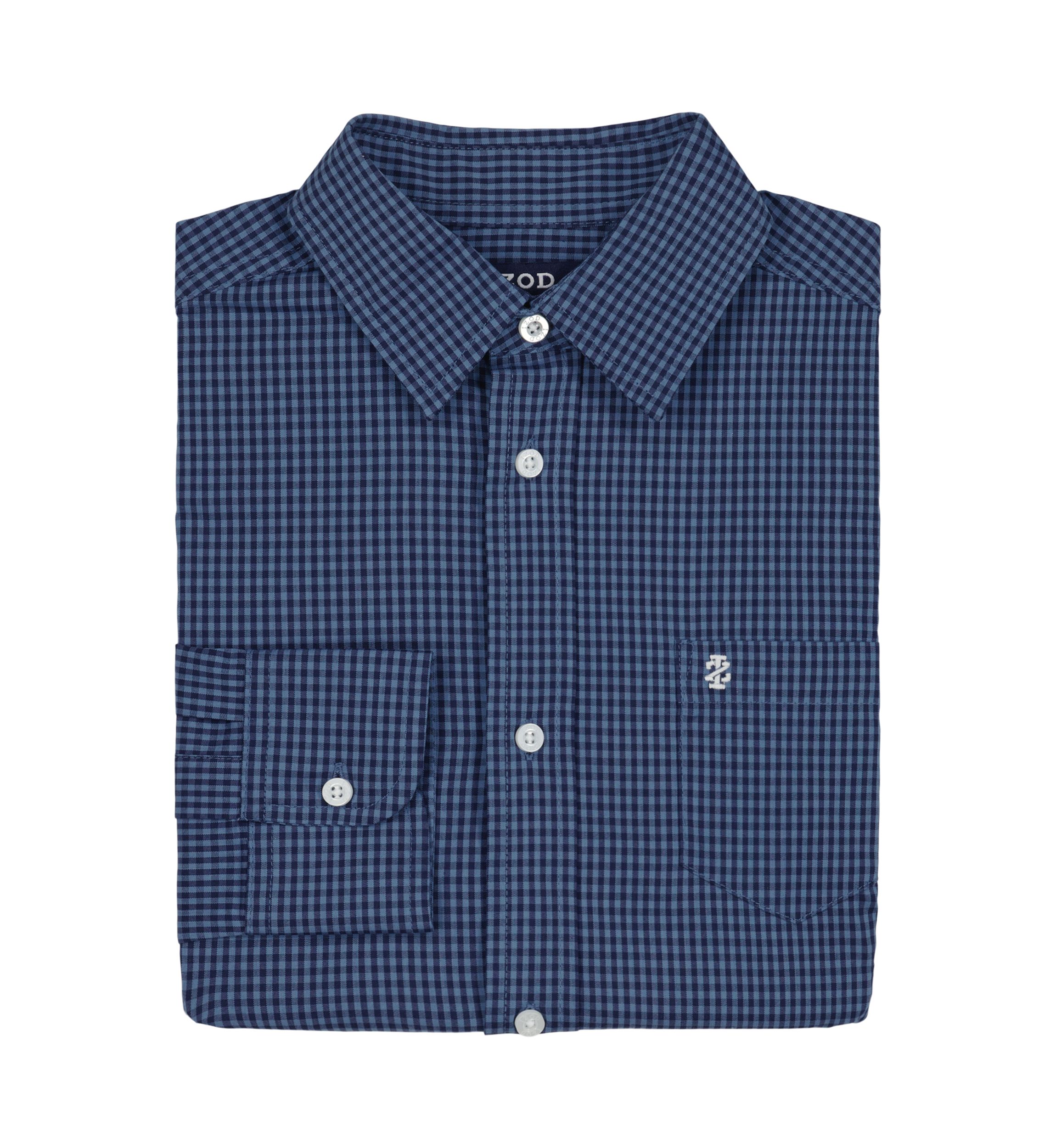 Boys 8-20 Long Sleeve Missoula Gingham Plaid Shirt (Extended Size)
