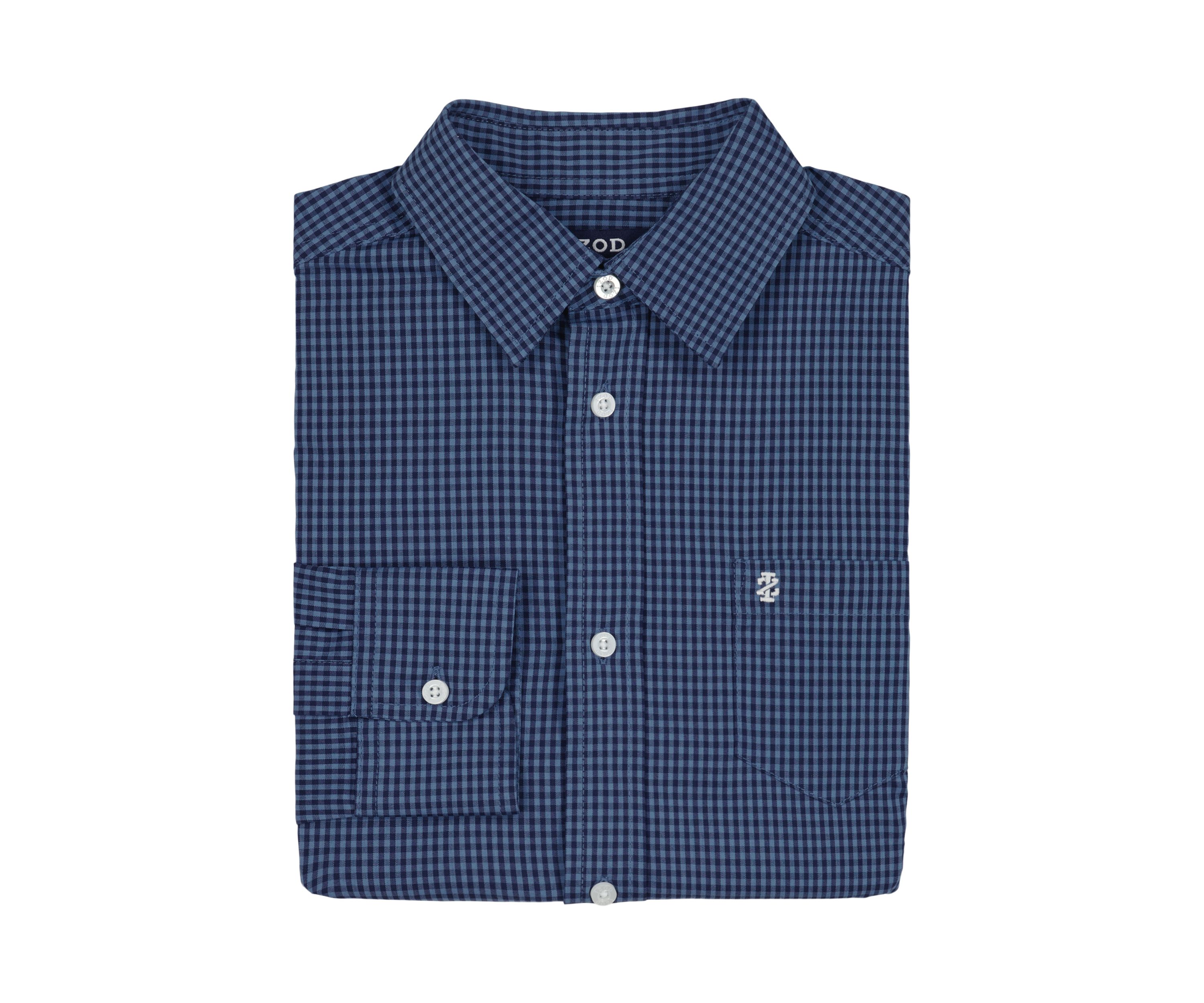 Boys 8-20 Long Sleeve Missoula Gingham Plaid Shirt (Extended Size)