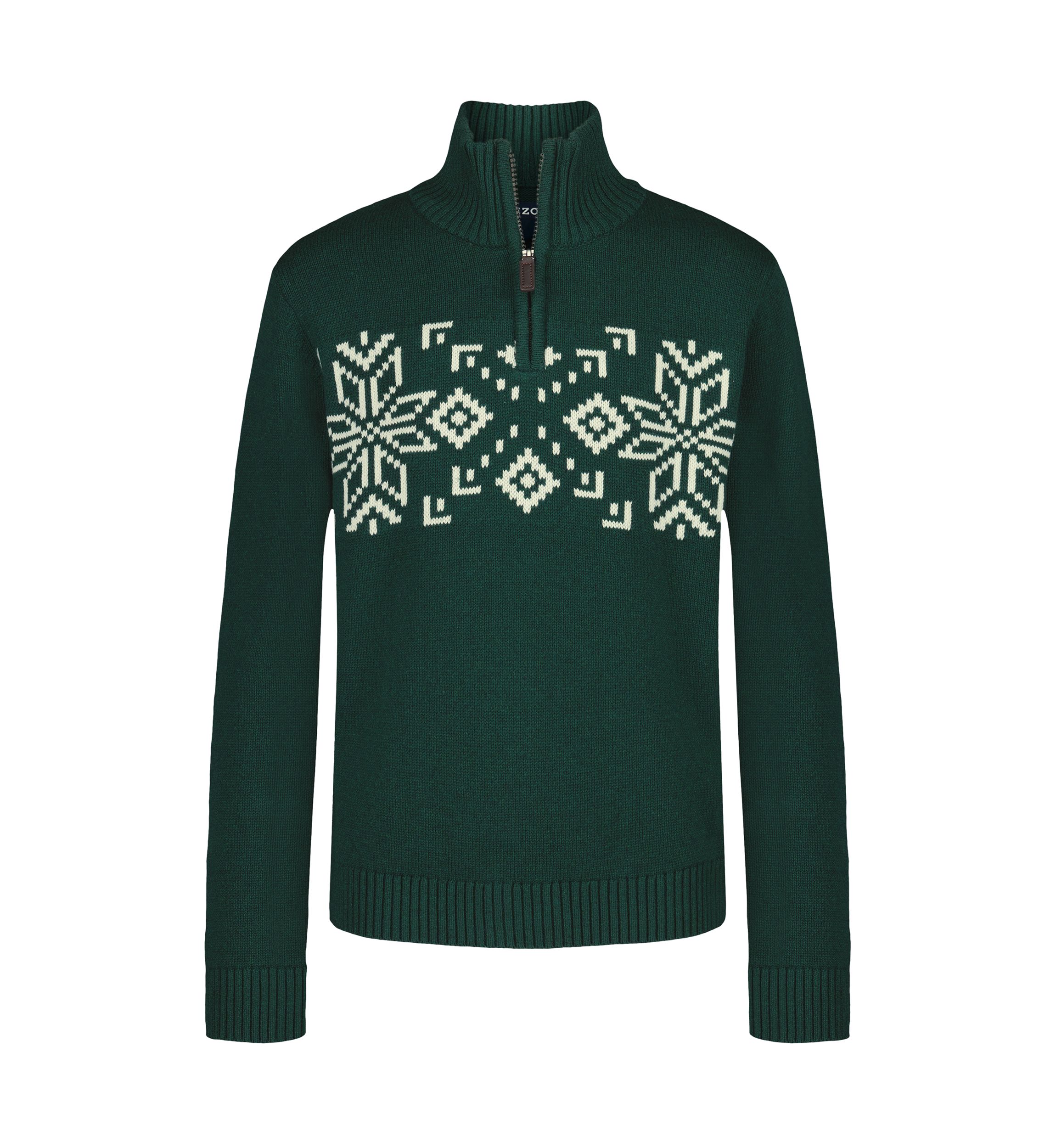 IZOD Boys 8-20 Heathered Chest Fairisle Quarter-Zip Sweater | Belk
