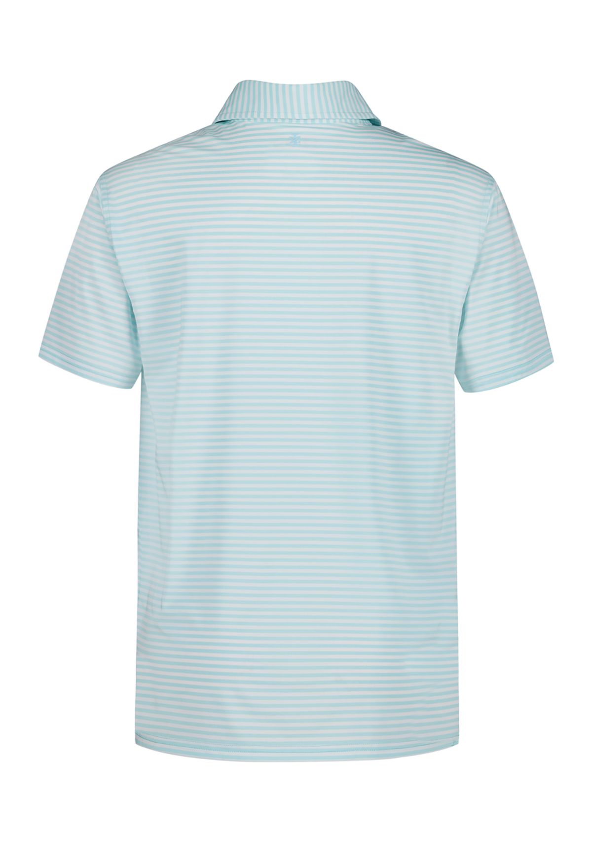Boys 8-20 Husky Short Sleeve Greenie Stripe Performance Polo