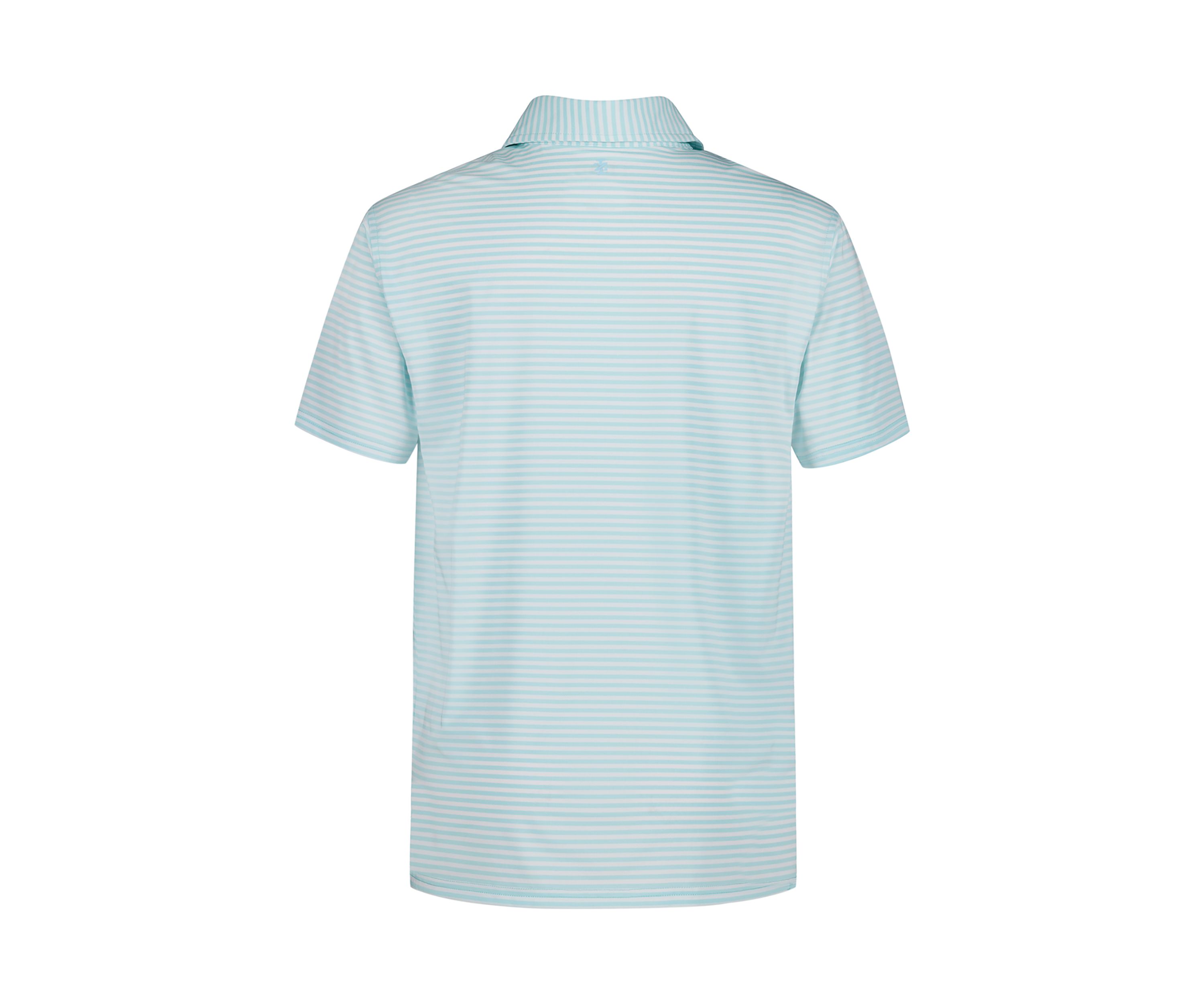 Boys 8-20 Husky Short Sleeve Greenie Stripe Performance Polo
