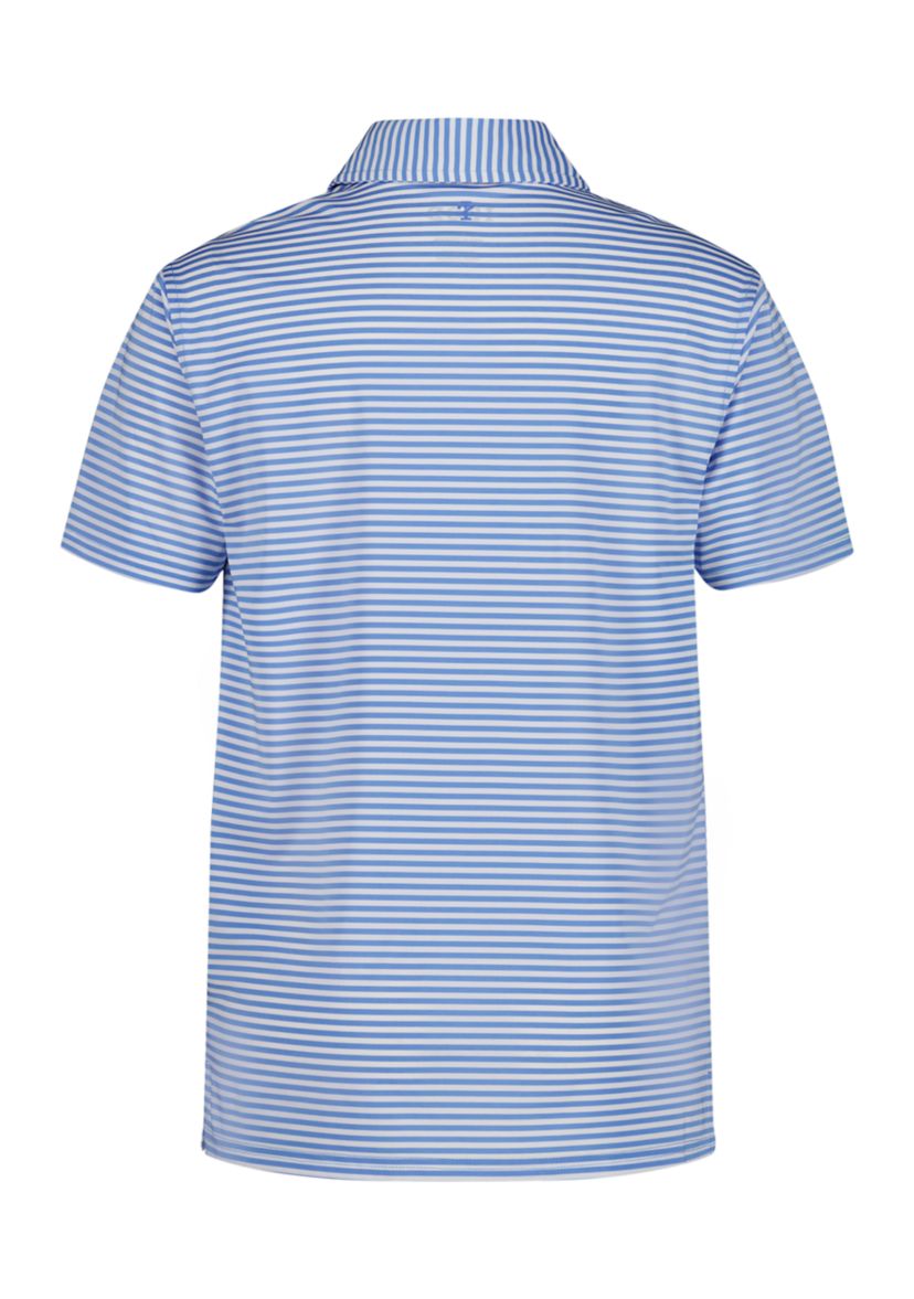 Boys 8-20 Husky Short Sleeve Greenie Stripe Performance Polo Shirt