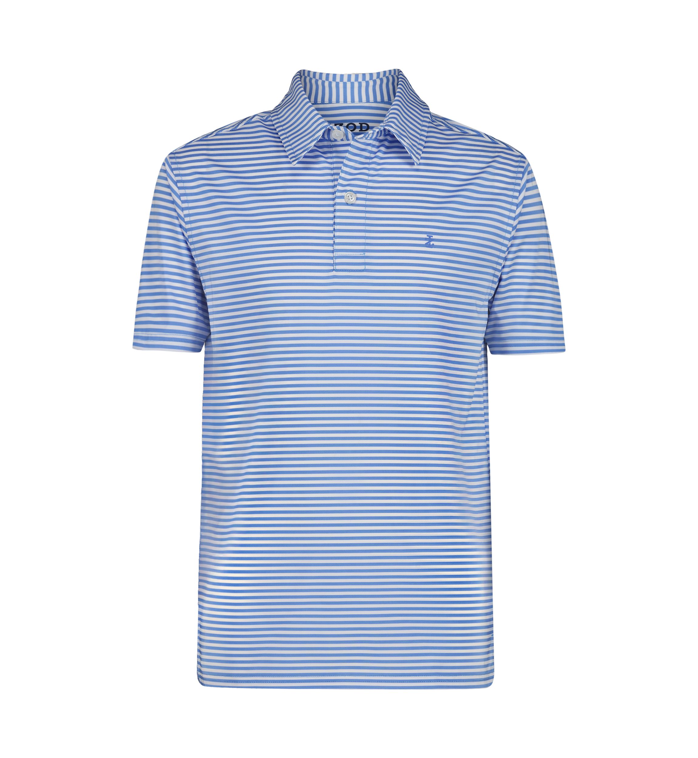 Boys 8-20 Short Sleeve Greenie Stripe Performanc Polo Shirt