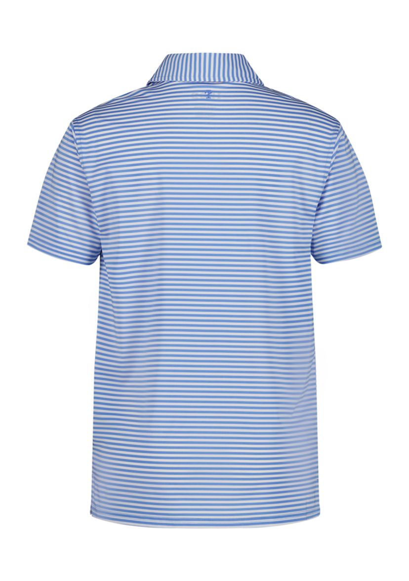 Boys 8-20 Short Sleeve Greenie Stripe Performanc Polo Shirt