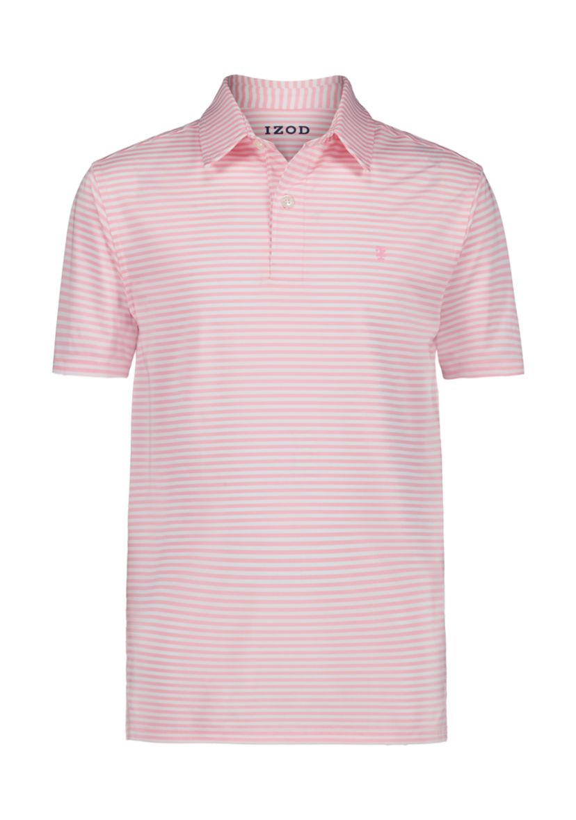 Boys 8-20 Short Sleeve Greenie Stripe Performance Polo Shirt