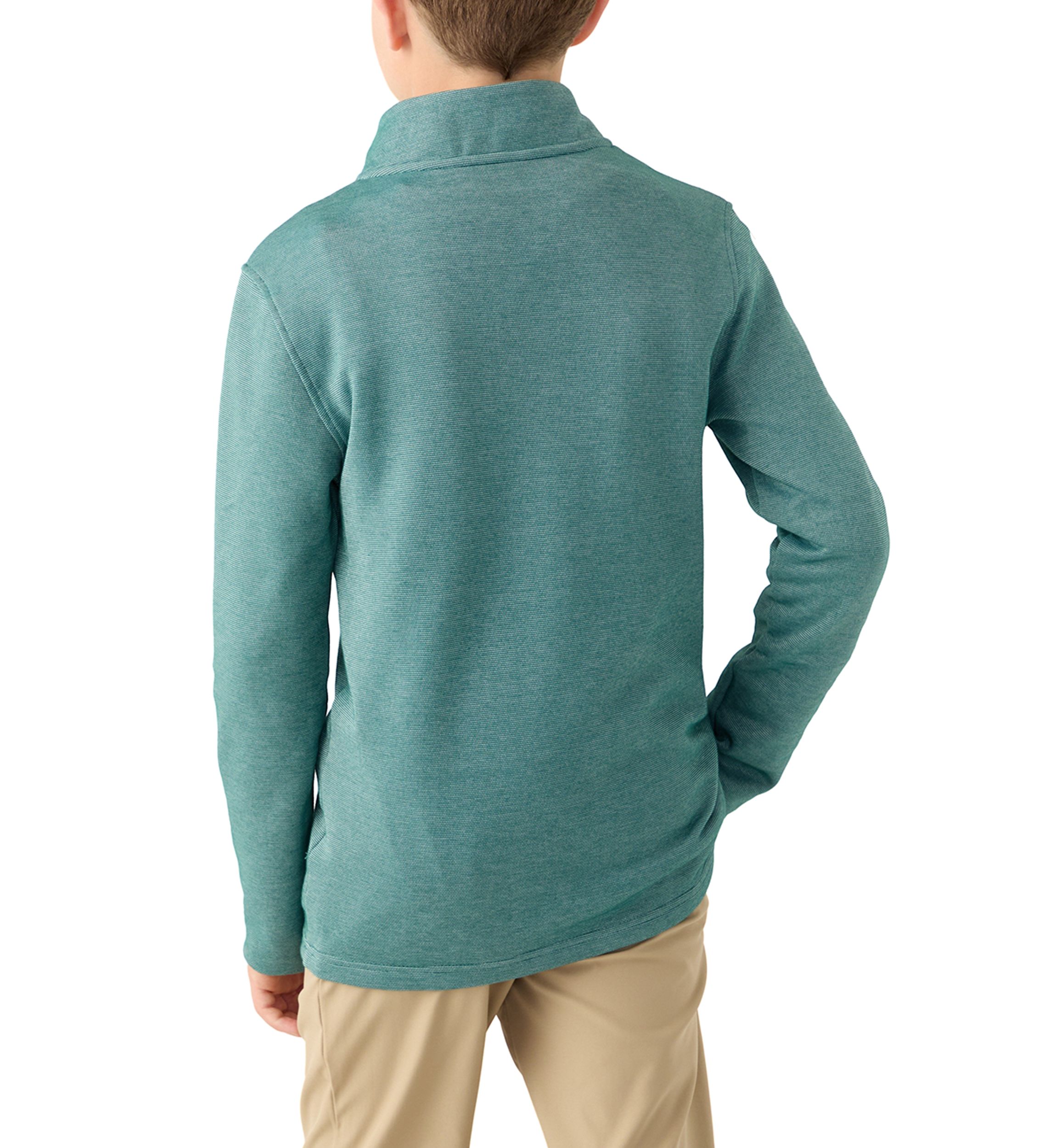 Boys 8-20 Huksy Long Sleeve Feeder Stripe 1/4 Zip Sweater