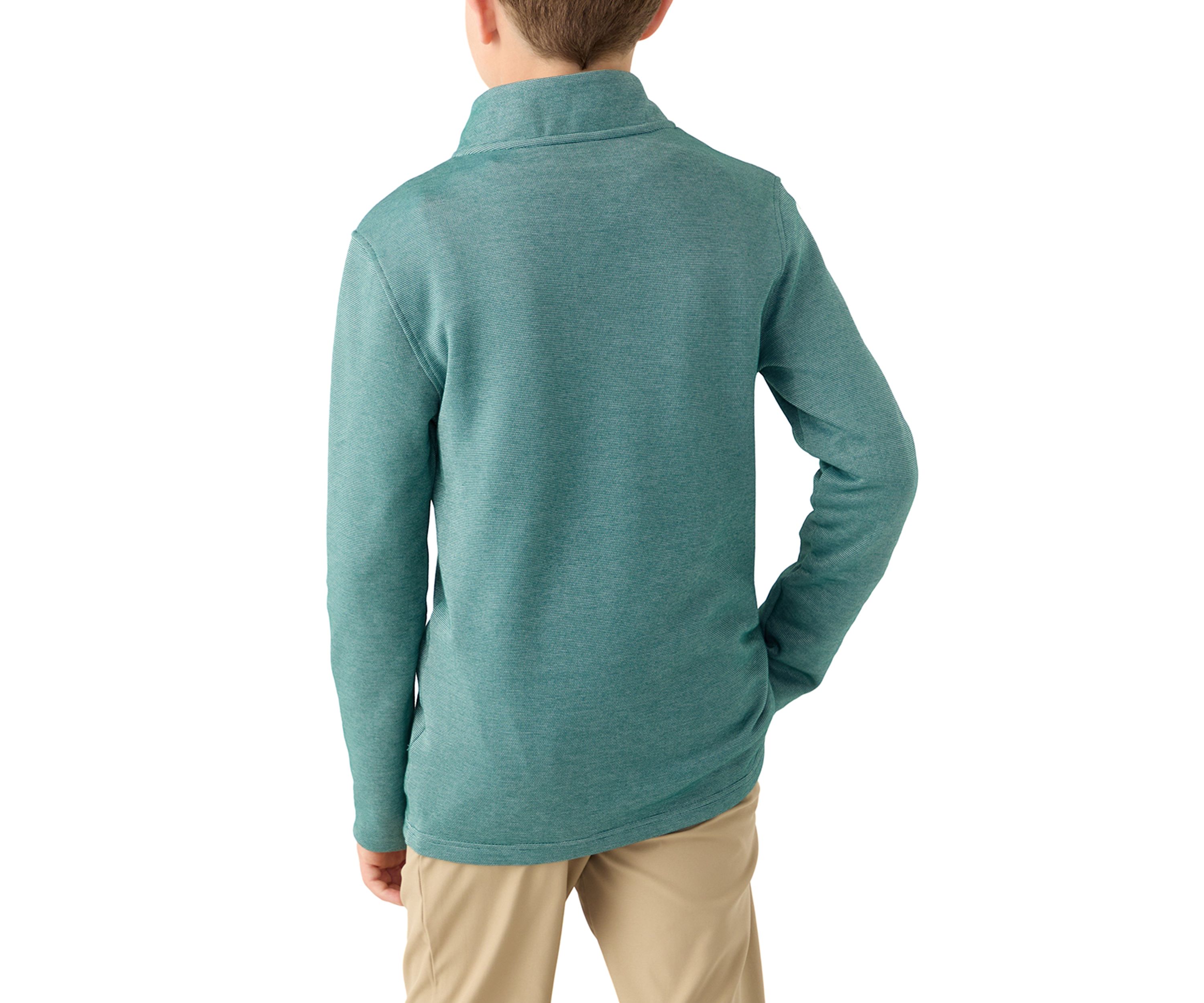 Boys 8-20 Huksy Long Sleeve Feeder Stripe 1/4 Zip Sweater